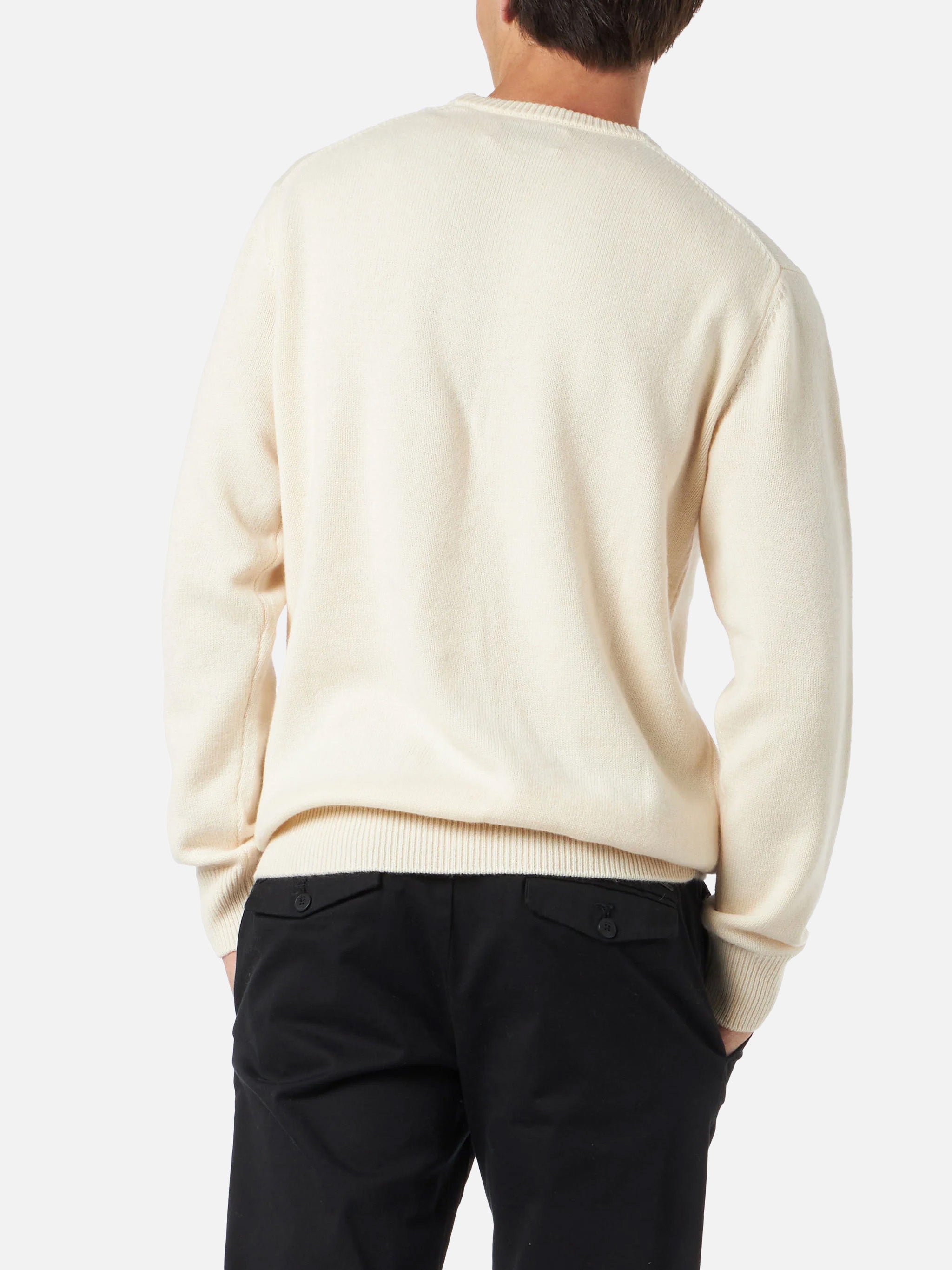 mc2-saint-barth-maglione-heron-uomo-girocollo-bianco-ricamo-christmas-in-saint-b image 3