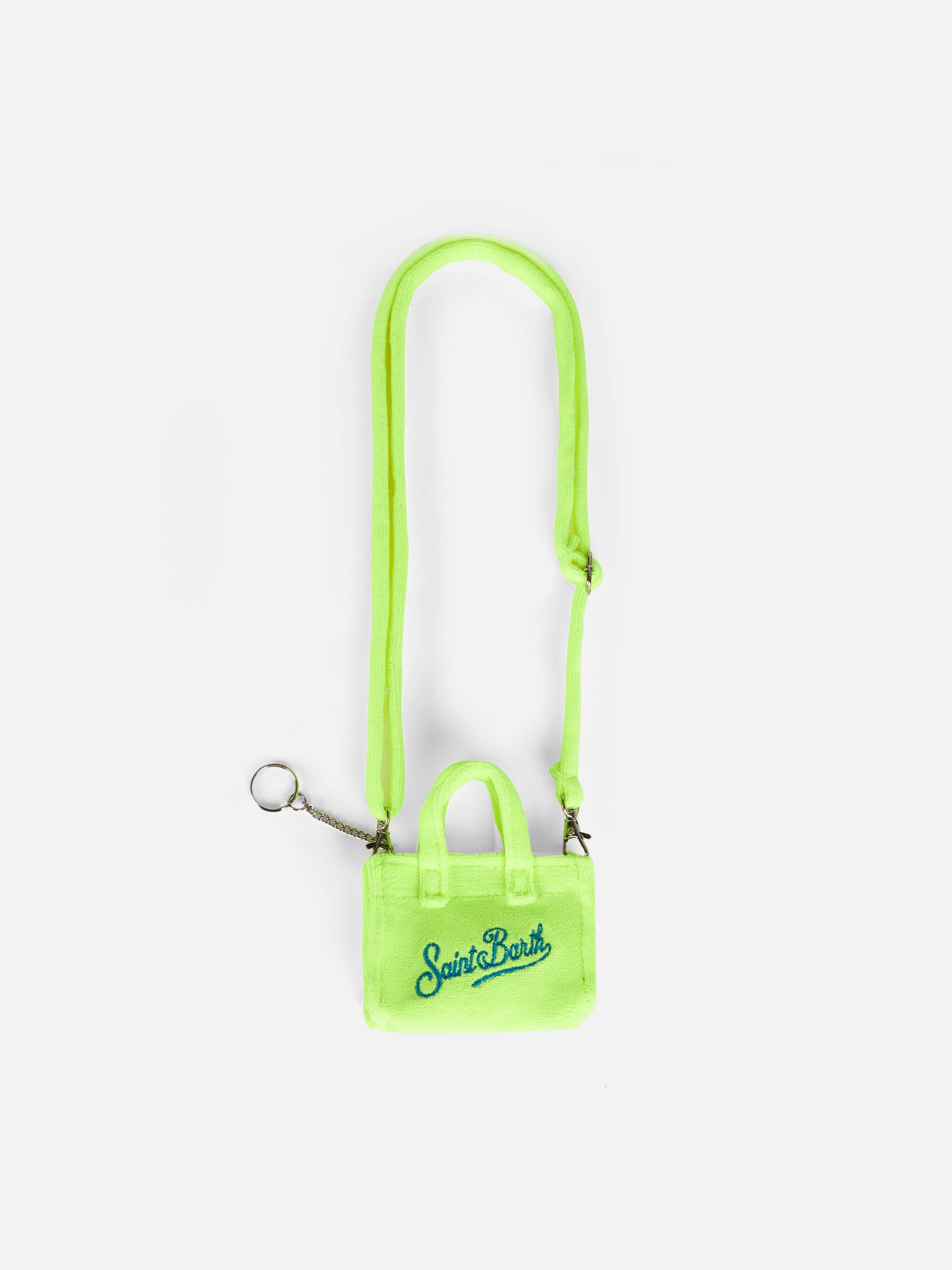 mc2-saint-barth-portachiavi-micro-borsa-spugna-giallo-fluo image 3