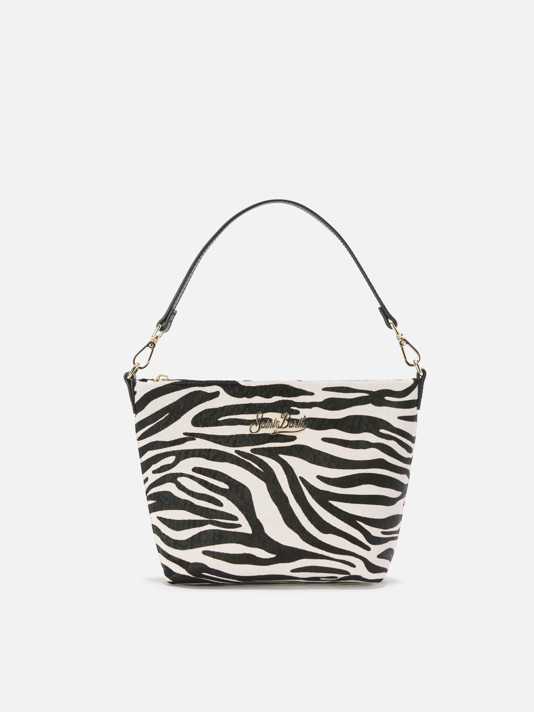 mc2-saint-barth-aline-bag-borsa-a-spalla-in-pelle-spazzolata-e-cavallino-zebrato image 1