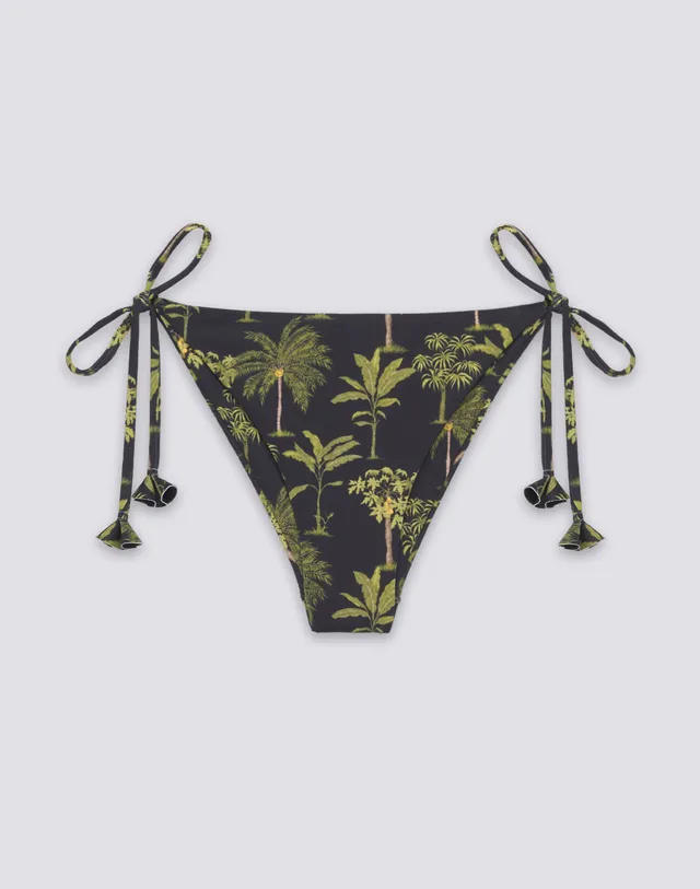 sundek-anita-w206kbl36ob-slip-bikini-a-lacci-regolabili-fantasia-botanic image 1
