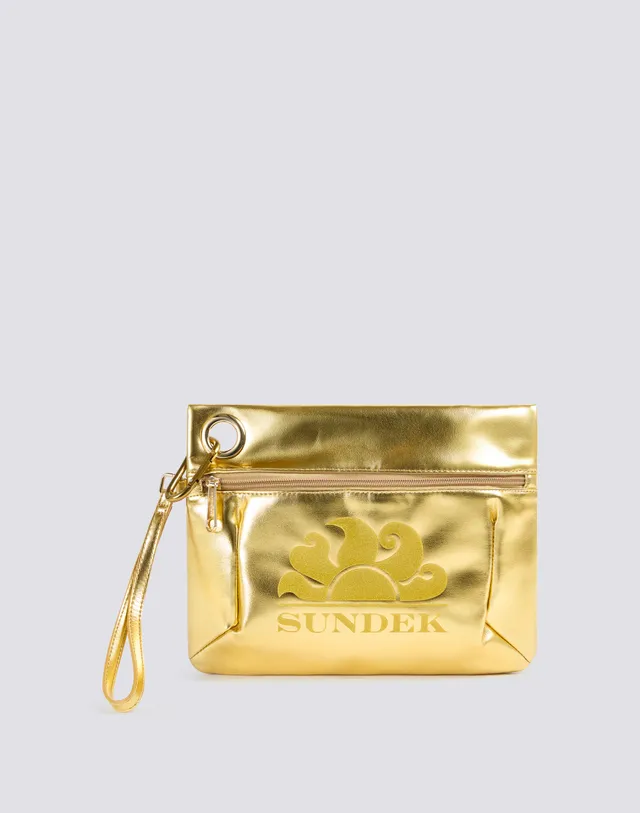 sundek-borsa-clutch-laminata-con-logo-22x27-cm image 1