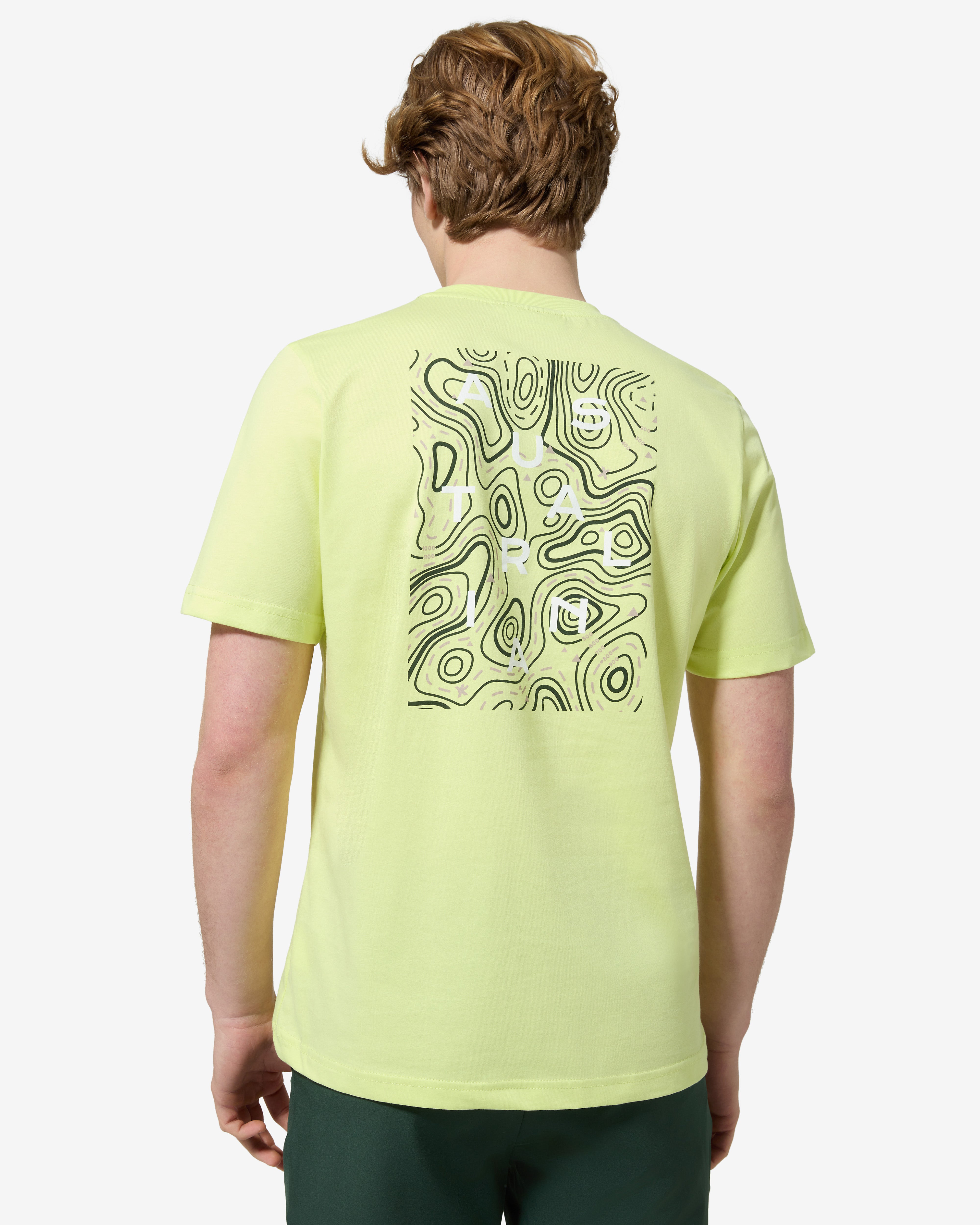 australian-topographic-t-shirt-lime-cotone-regular-fit-made-in-italy image 1