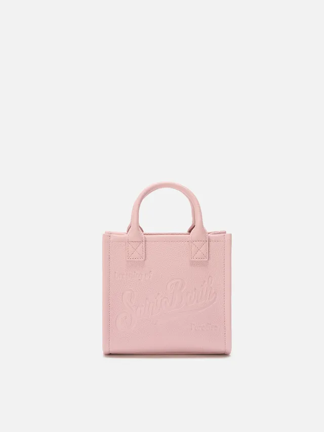 mc2-saint-barth-borsa-vanity-mini-rosa-pelle-martellata image 1