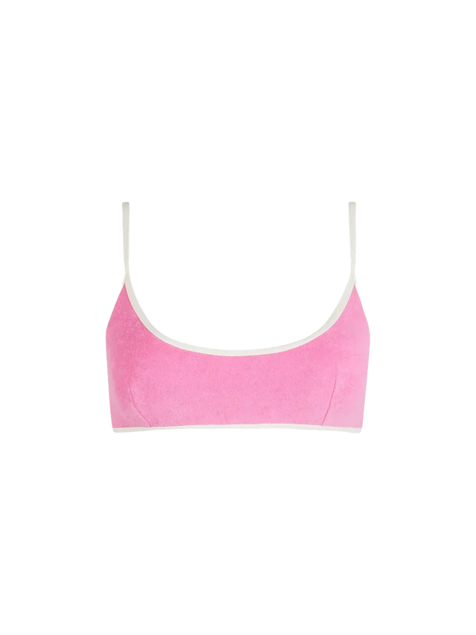 mc2-saint-barth-top-bikini-judy-bralette-spugna-rosa-con-piping image 1