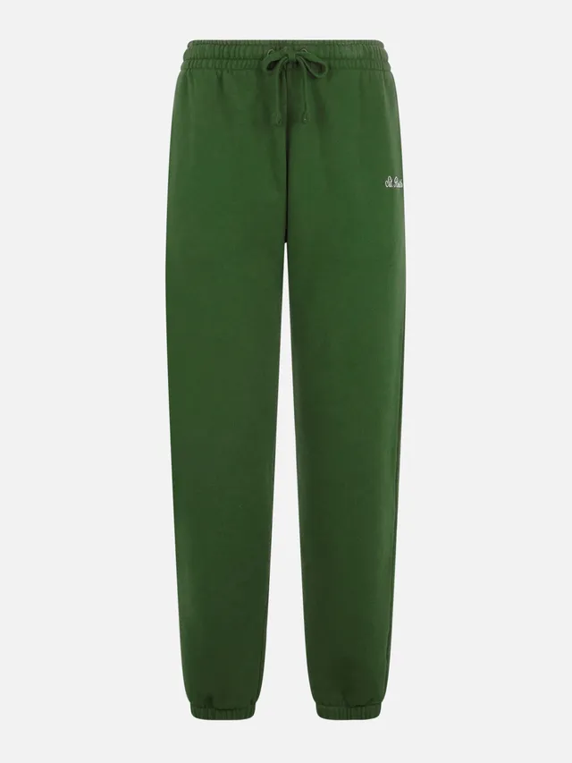mc2-saint-barth-pantaloni-jogger-odalys-pile-verde-militare-donna image 1