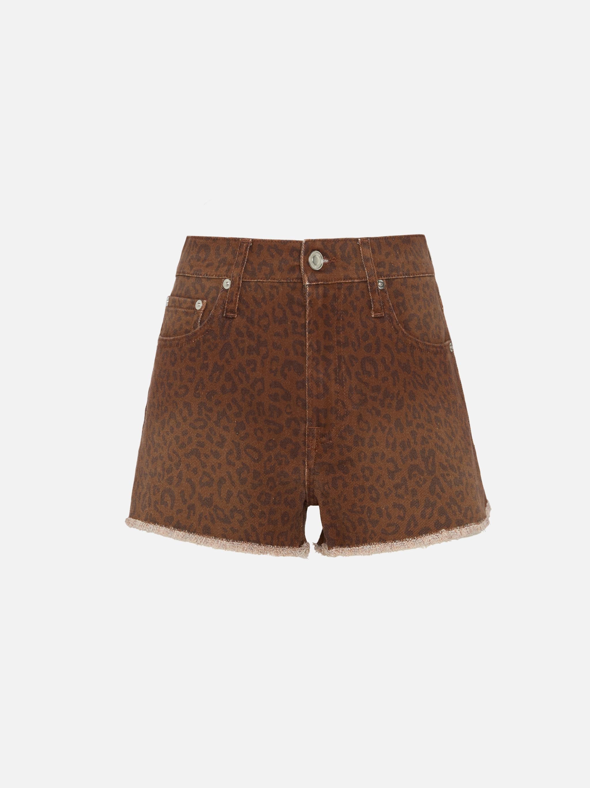mc2-saint-barth-shorts-donna-denim-musa-stampa-animalier-marrone image 4