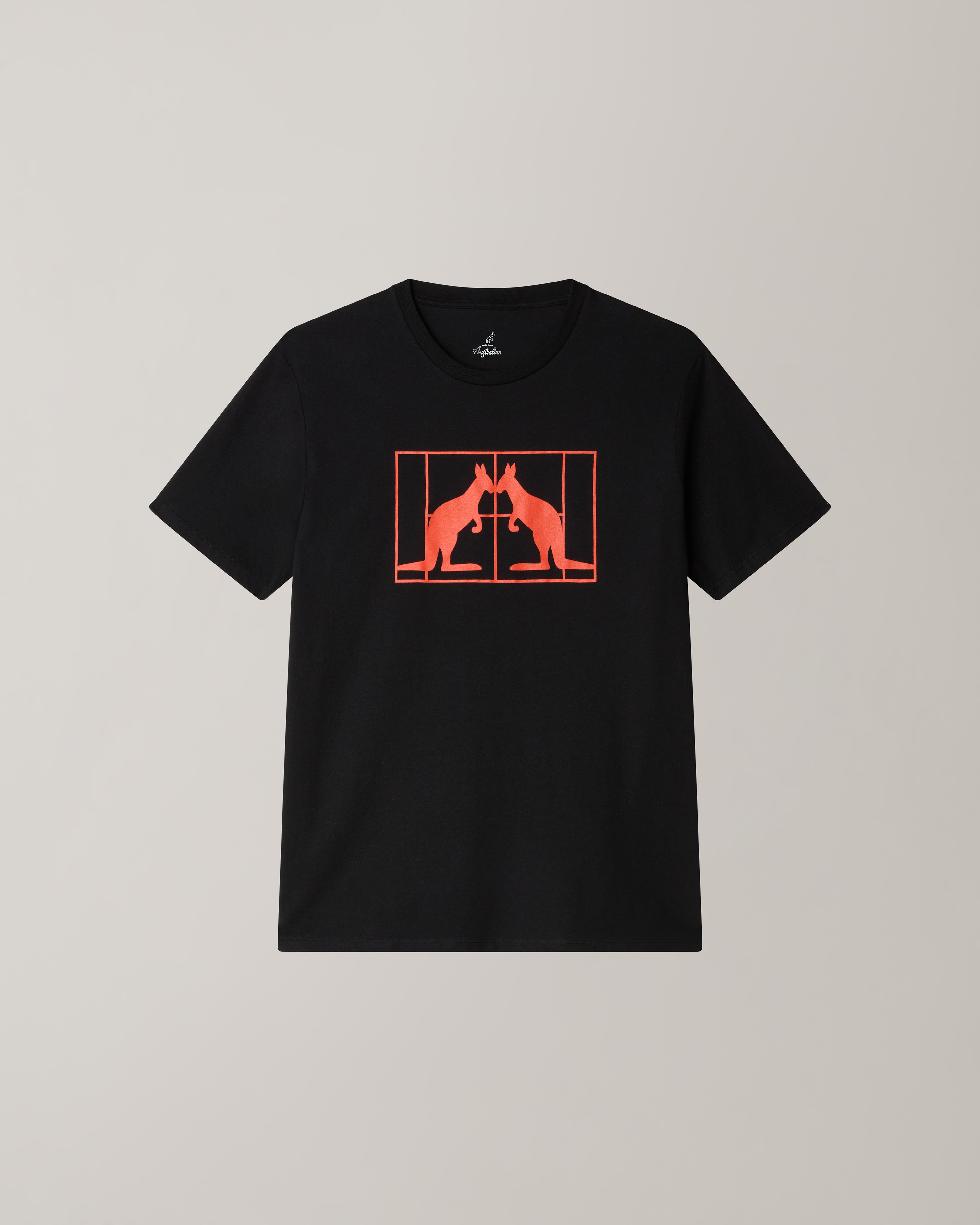 australian-gemini-t-shirt-cotone-nera-stampa-petto image 5