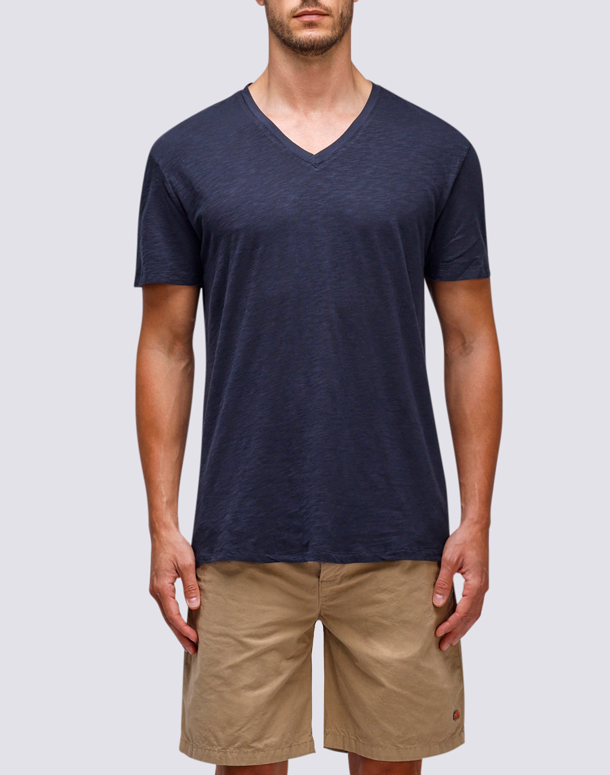 sundek-t-shirt-tinto-capo-uomo-scollo-a-v-mezza-manica-regular image 1