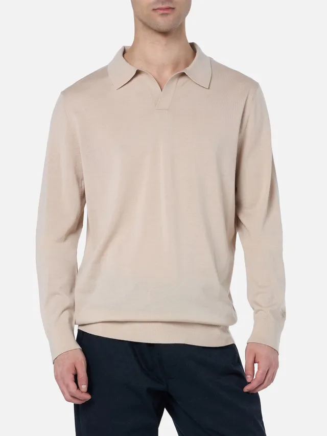 mc2-saint-barth-covent-polo-uomo-100-lana-merino-beige image 1