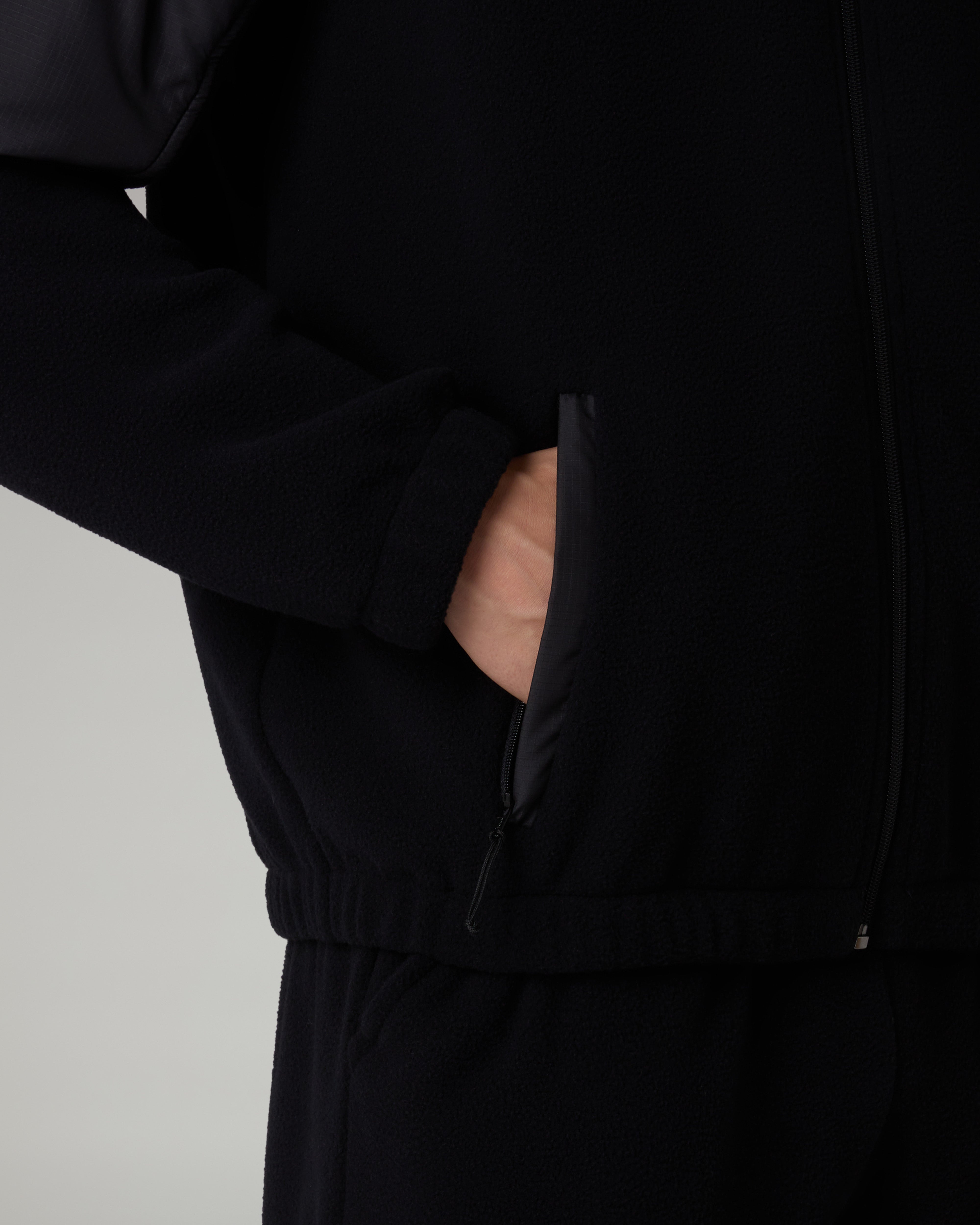 australian-color-block-tracksuit-tuta-in-pile-nera-con-inserti-brice image 6