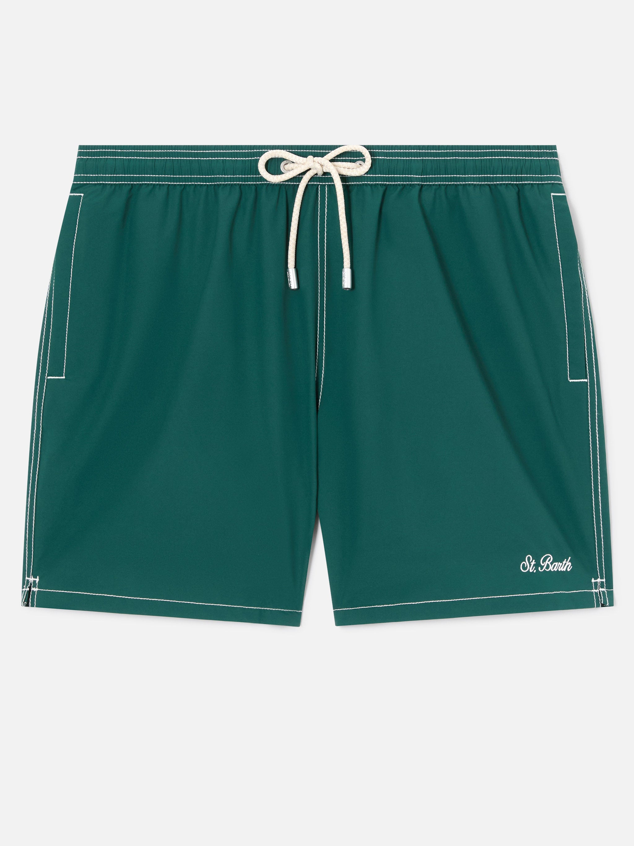 mc2-saint-barth-patmos-costume-mare-uomo-verde-tinta-unita-classico-leggero image 1