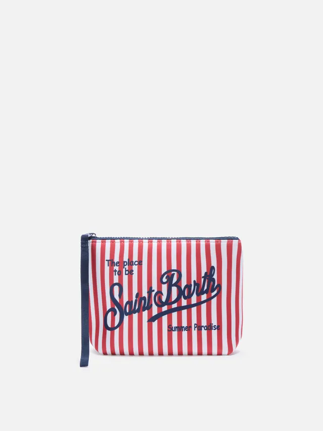 mc2-saint-barth-madame-pochette-aline-scuba-righe-rosse image 1