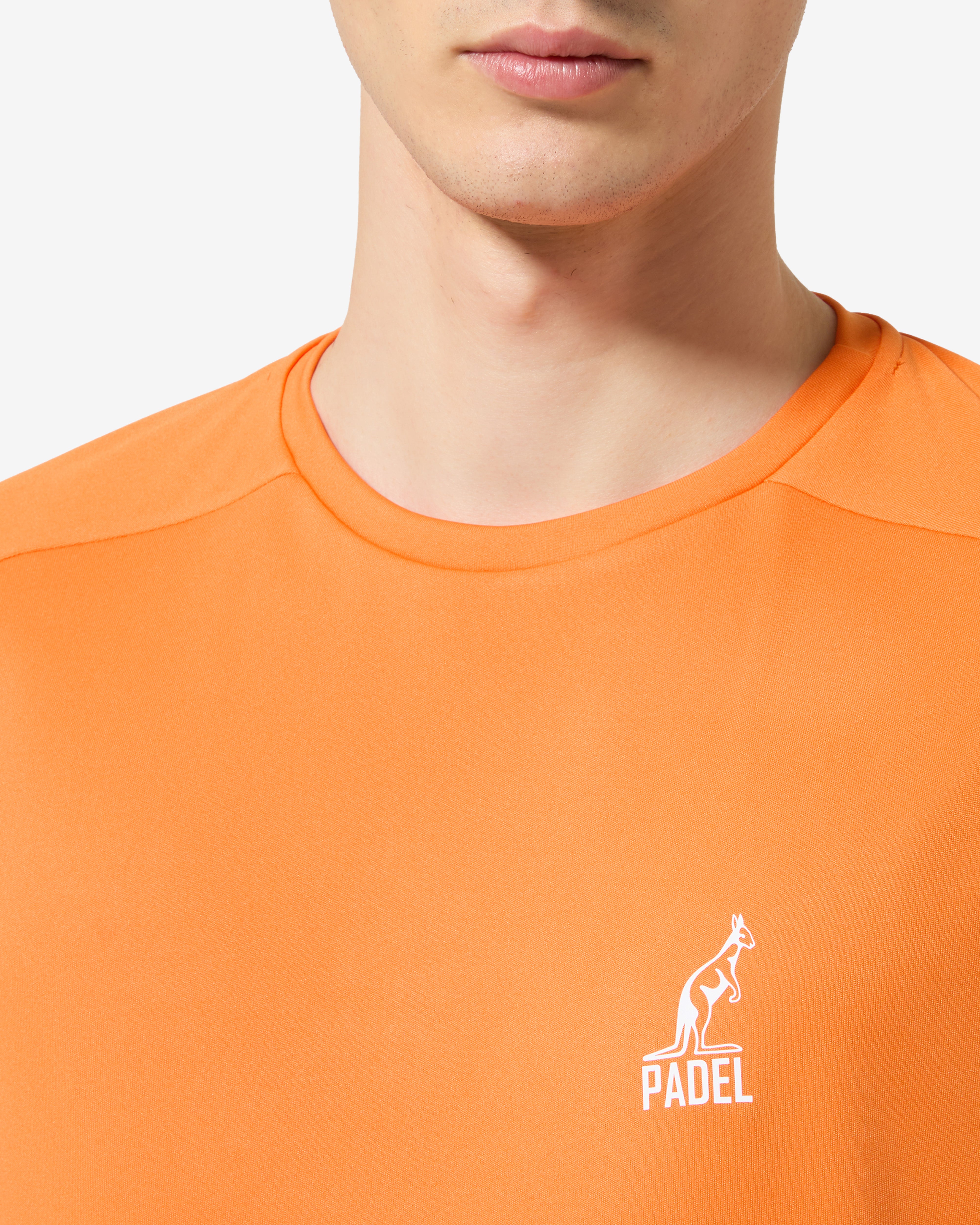 australian-easy-t-shirt-arancio-acceso-ace-traspirante-made-in-italy image 4