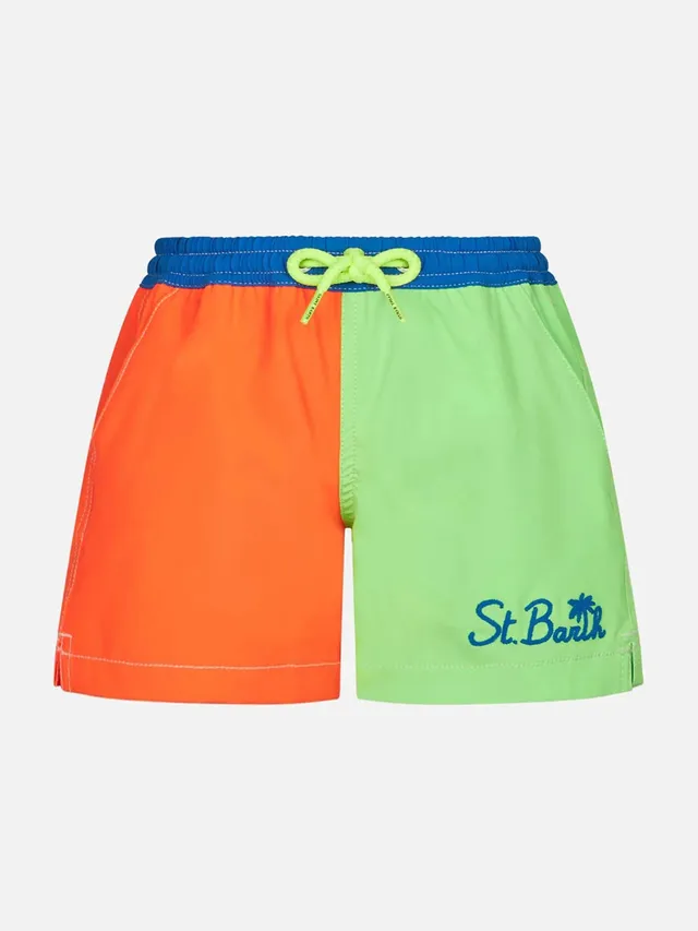 mc2-saint-barth-comfort-boxer-bimbi-costume-mare-multicolore-fluo image 1
