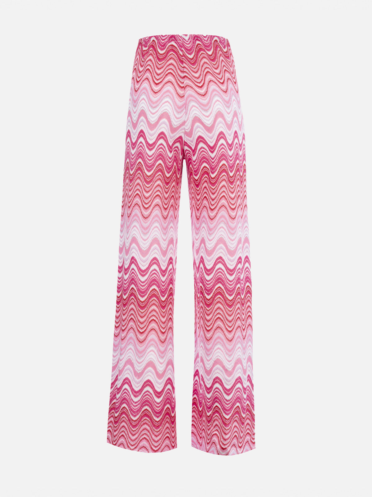 mc2-saint-barth-amalia-pantalone-donna-rosa-a-gamba-larga-in-maglia-raschel image 5