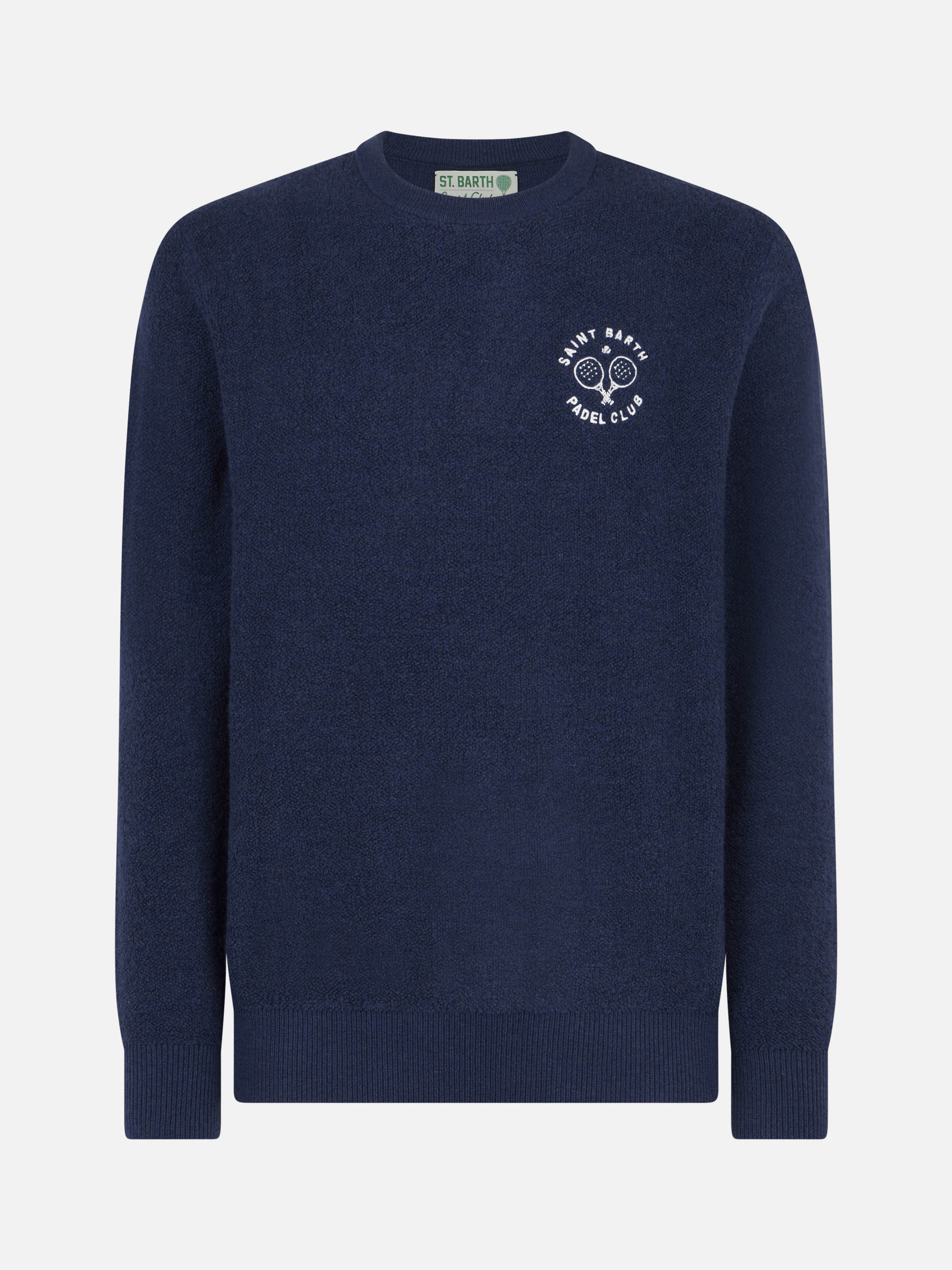 maglione-girocollo-mc2-saint-barth-heron-in-bluette-boucl-con-ricamo-saint-barth image 5