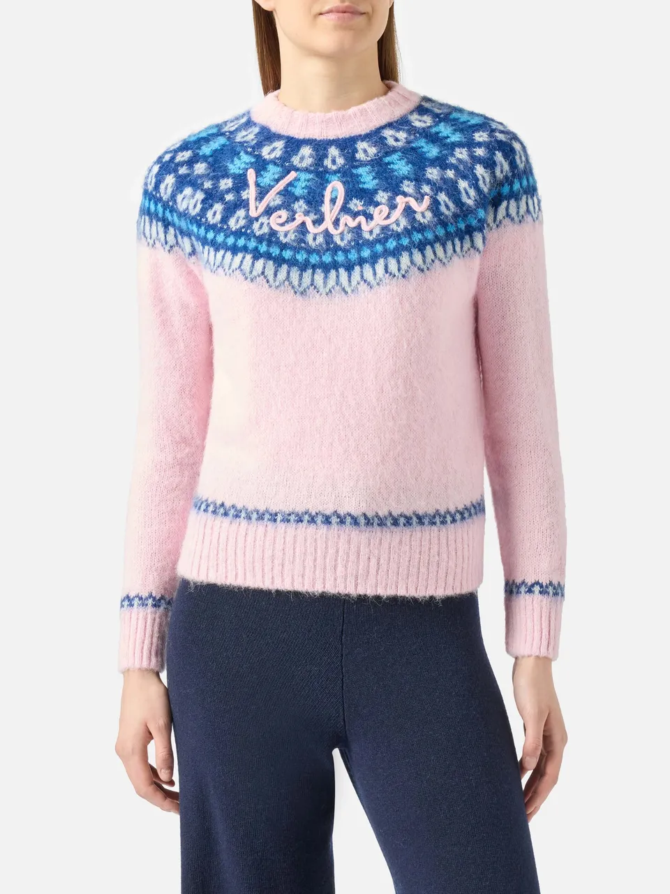 mc2-saint-barth-maglione-new-queen-nordic-soft-donna-rosa-jacquard-nordic-verbie image 1