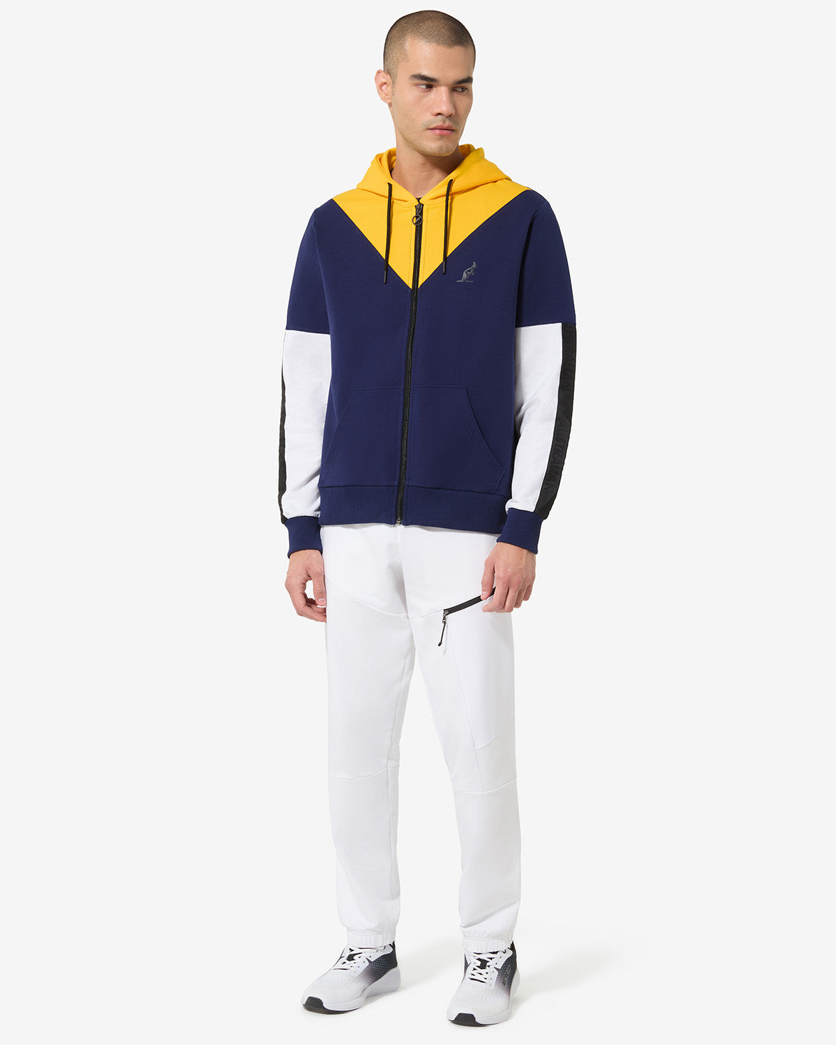australian-impact-track-jacket-felpa-con-cappuccio-blu-cosmo-uomo image 2