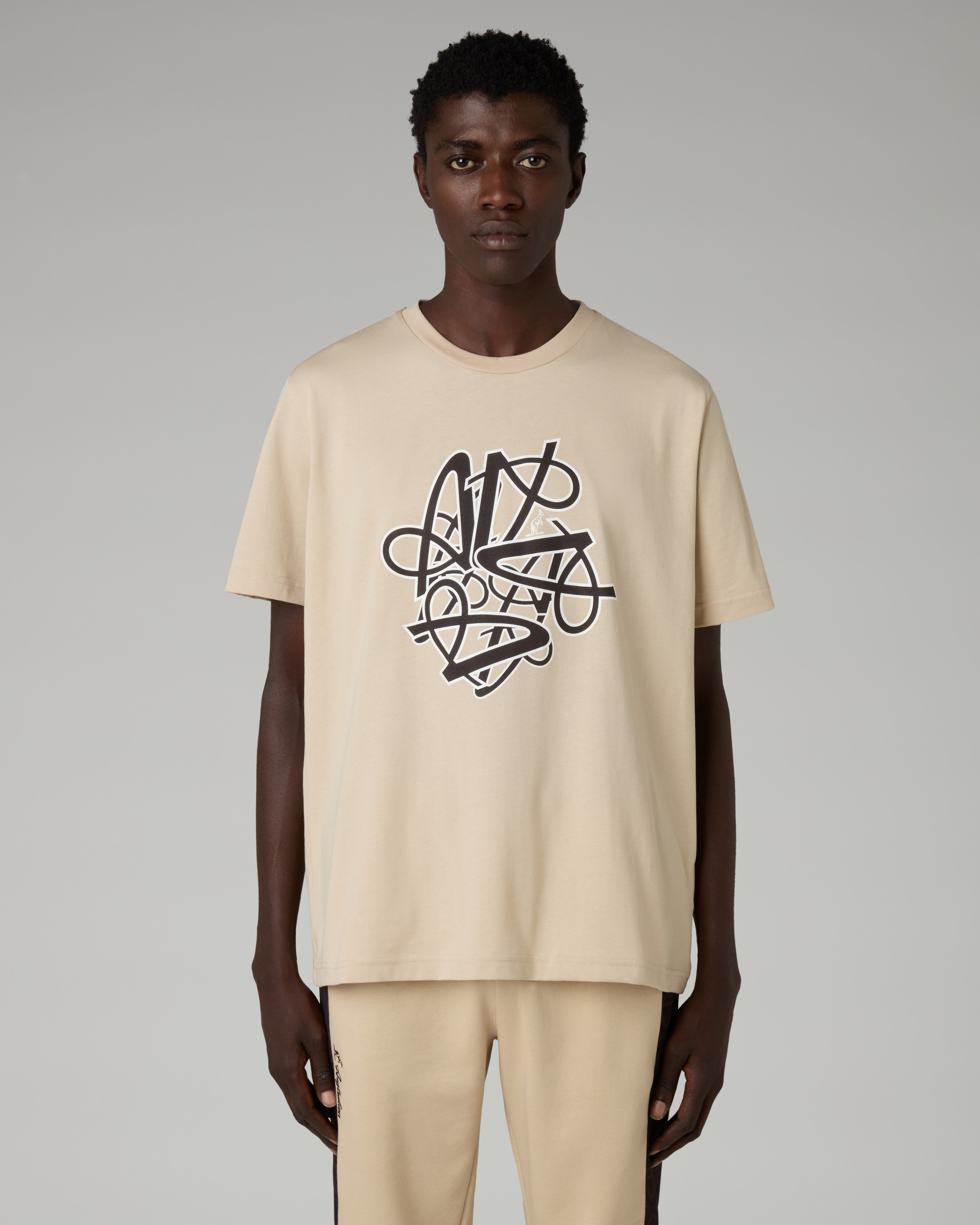 australian-spin-t-shirt-t-shirt-cotone-sabbia-regular-fit image 1