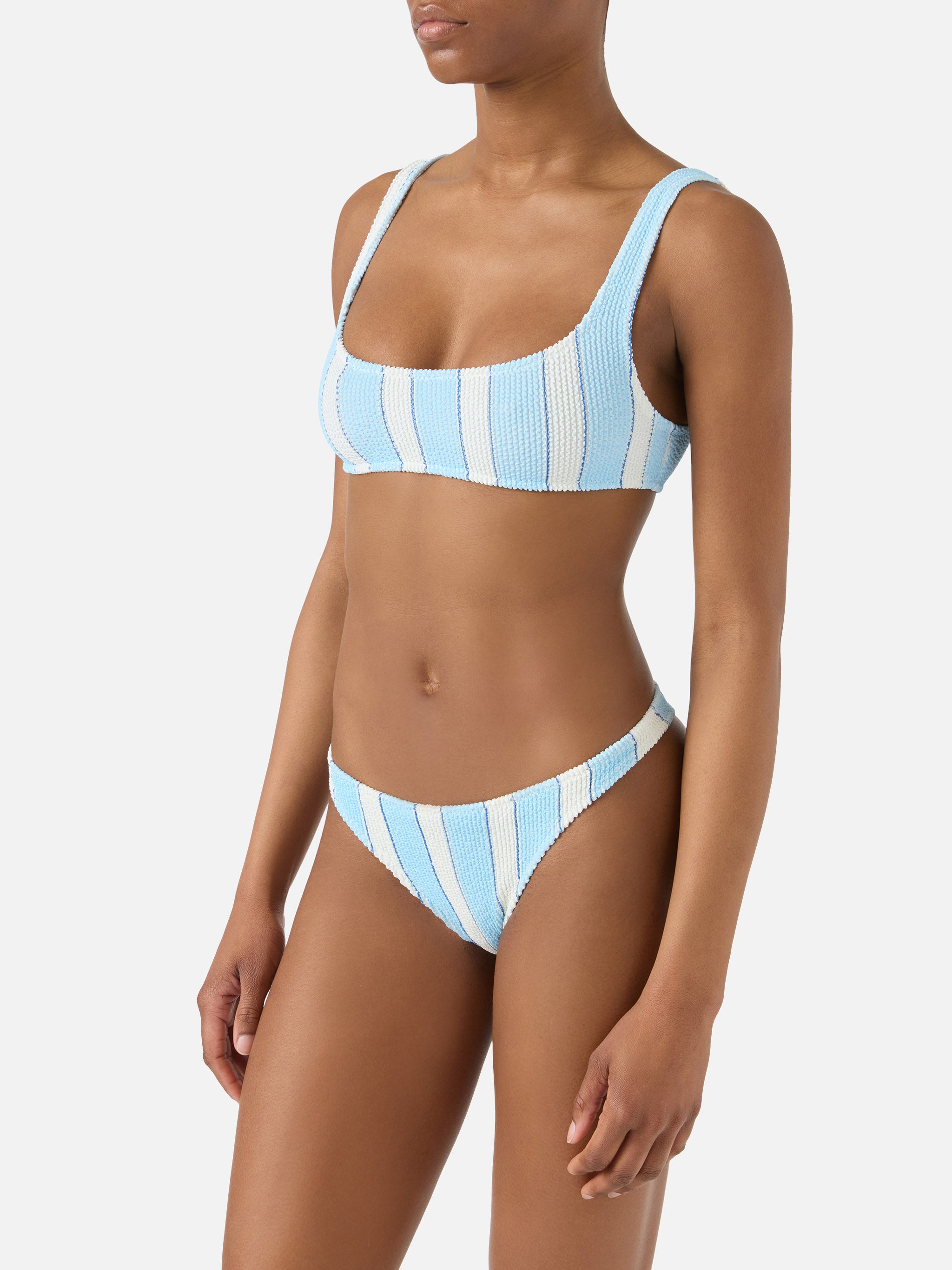 mc2-saint-barth-bikini-naima-naomi-crinkle-a-righe-azzurre-donna image 2