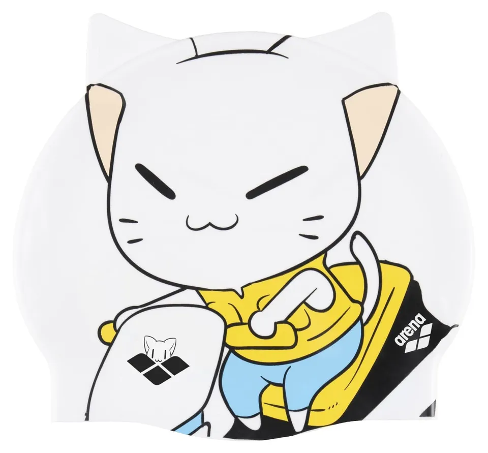 arena-friends-kids-cuffia-nuoto-bambini-in-silicone-con-gatti-2-5-anni image 1