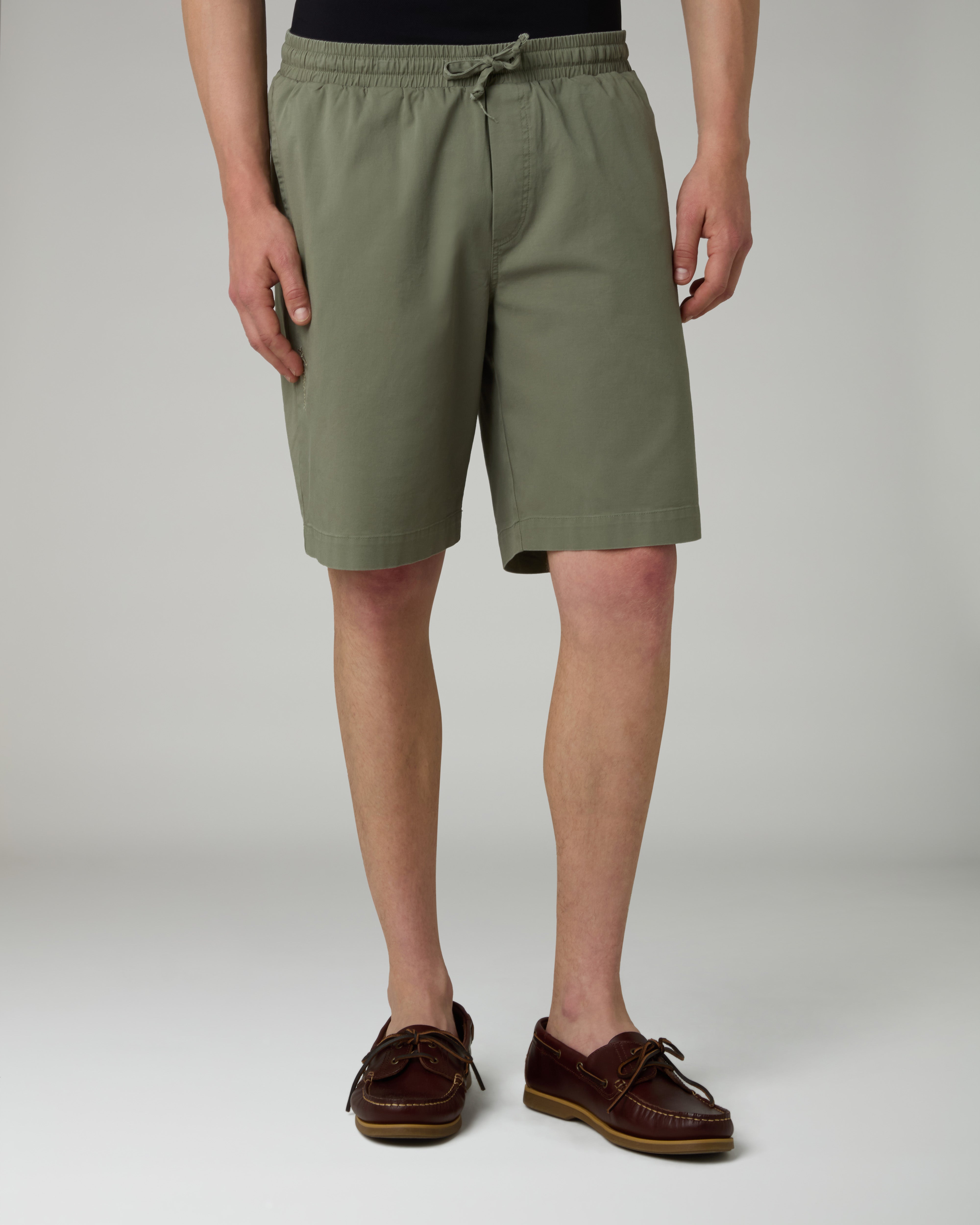 australian-doric-twill-short-bermuda-cotone-con-coulisse image 1