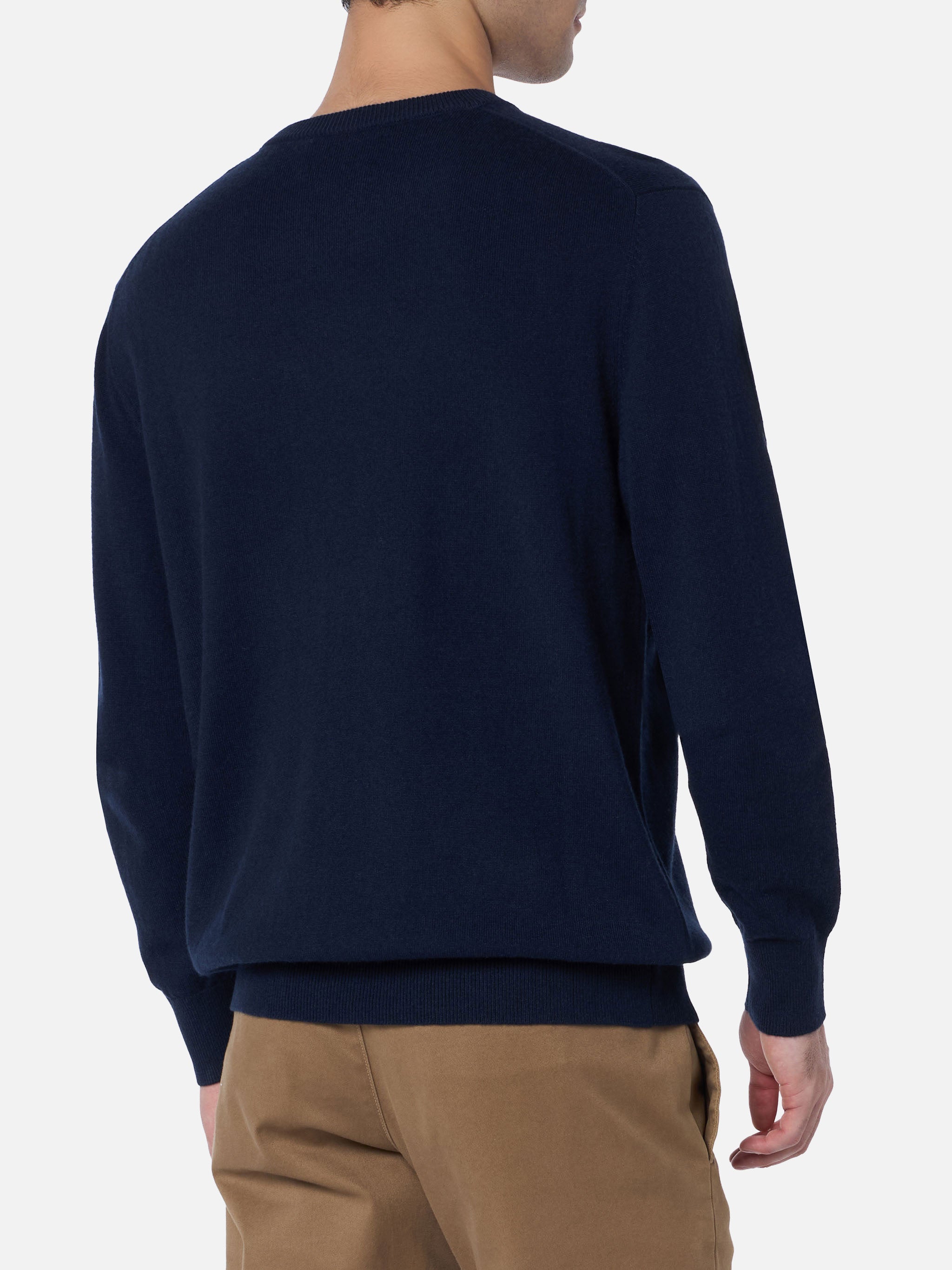mc2-saint-barth-maglione-girocollo-heron-uomo-blu-ricamo-gin-tonic image 3
