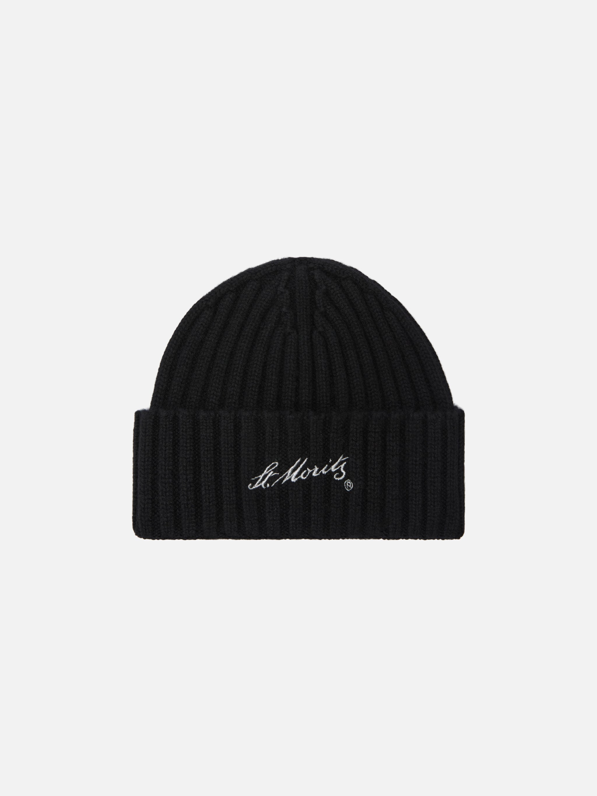 mc2-saint-barth-wengen-berretto-in-cashmere-nero-con-ricamo-st-moritz-2 image 1