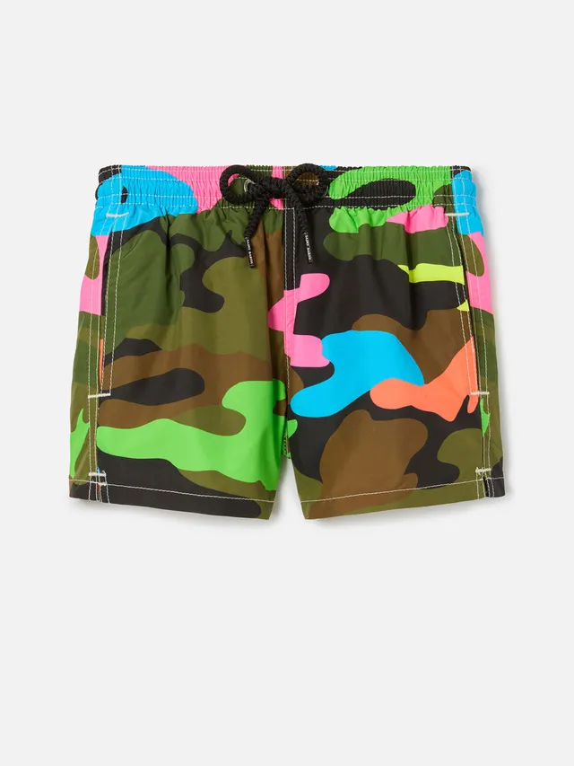 mc2-saint-barth-costume-boxer-da-bambino-mimetico-fluo-multicolore image 1