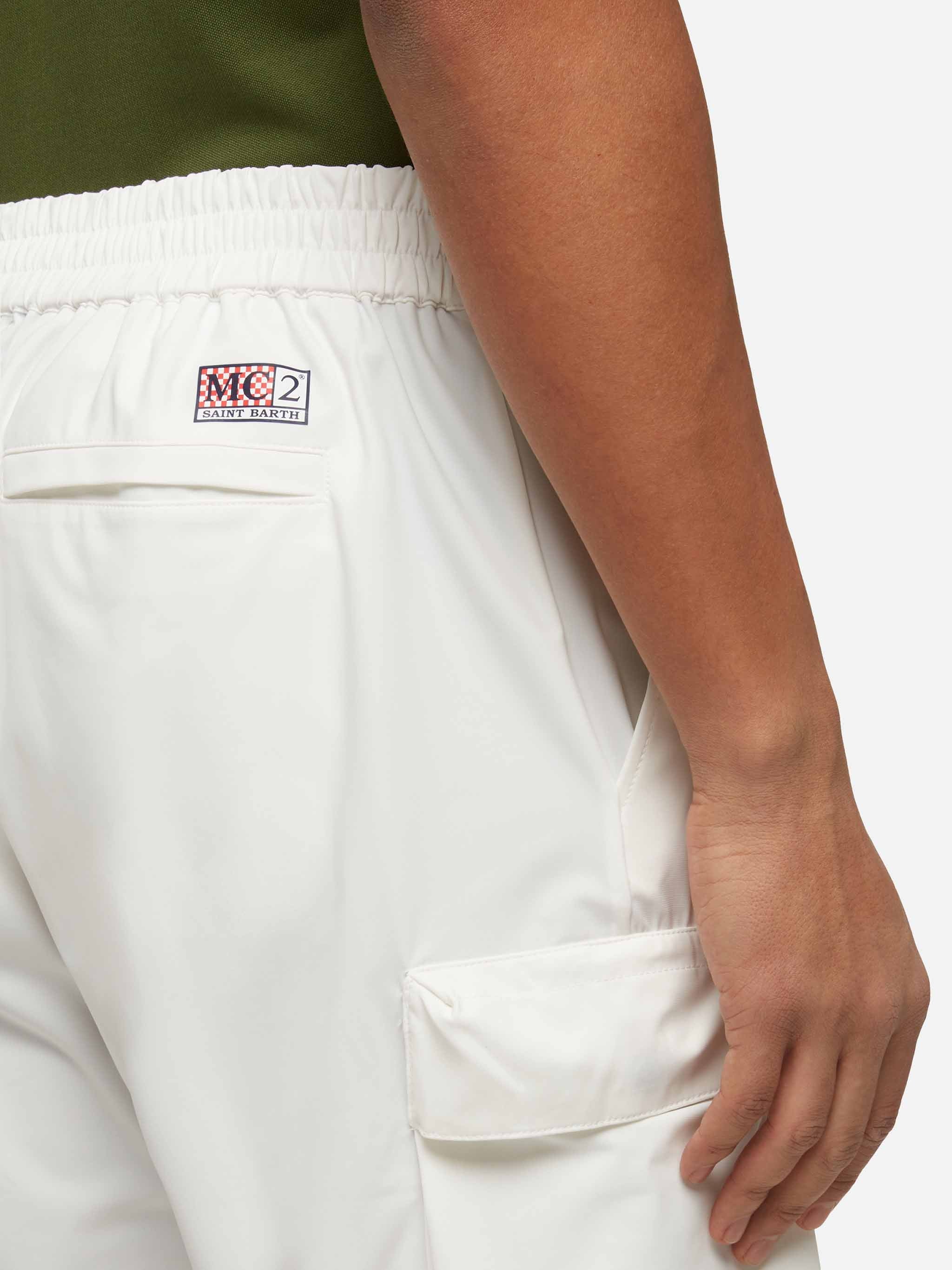 mc2-saint-barth-deck-bermuda-tecnico-uomo-bianco-sporco image 2