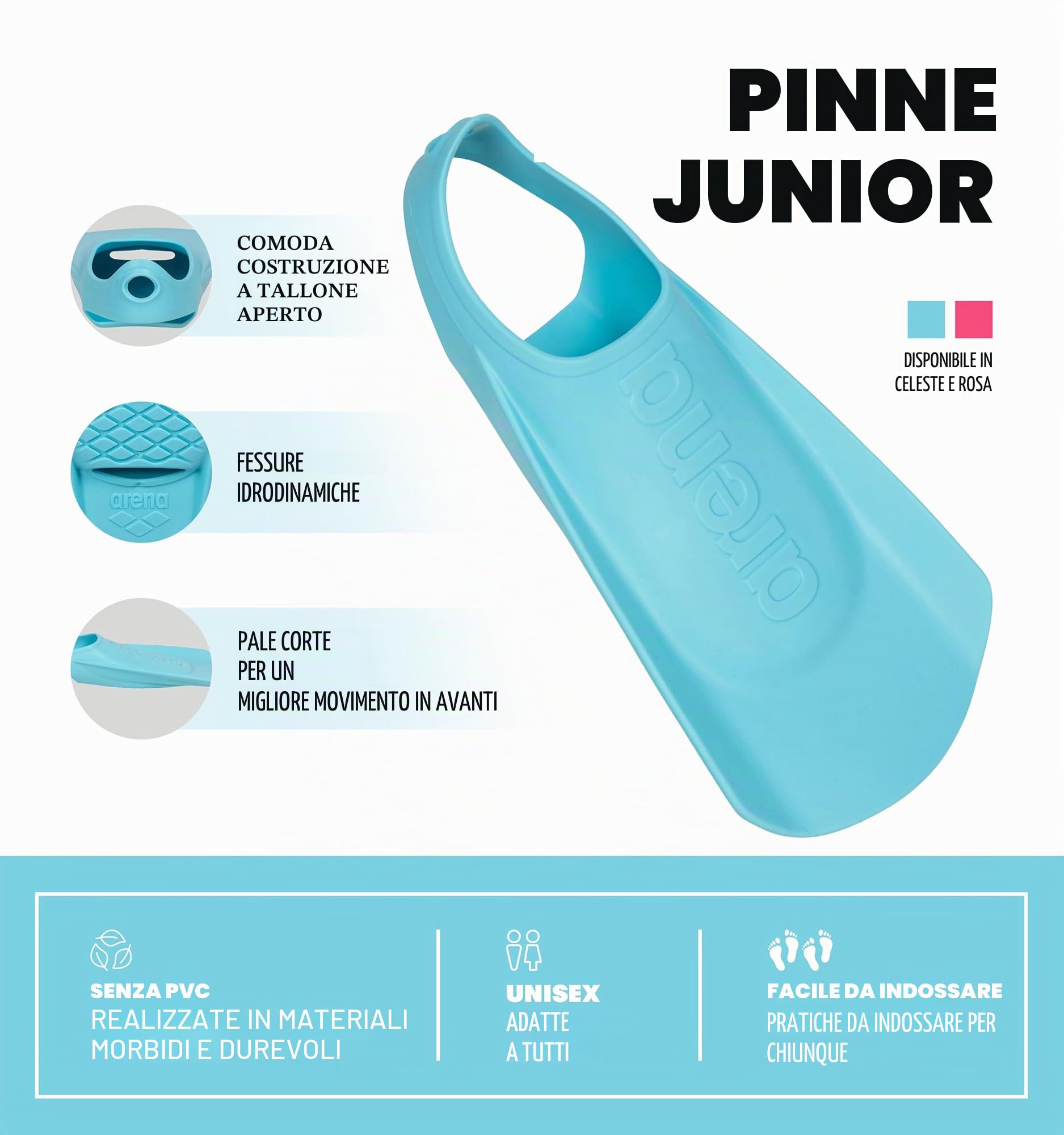 arena-junior-swim-fin-pinna-da-nuoto-bambini image 3