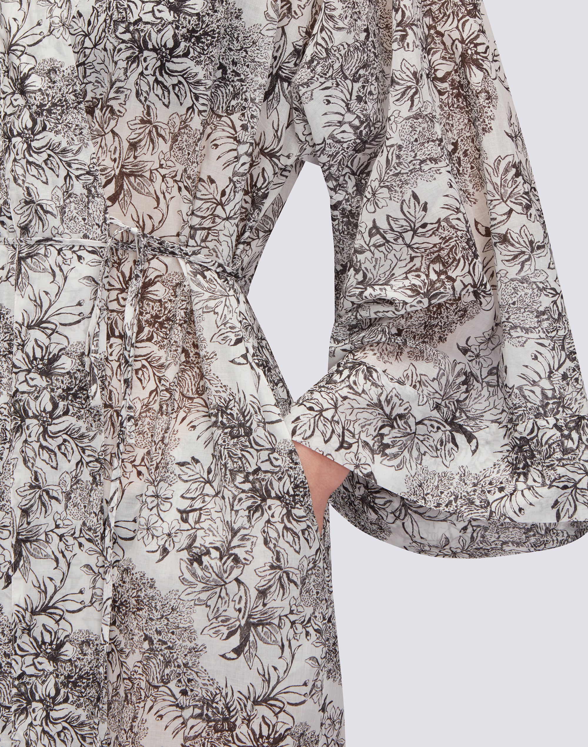 sundek-abito-kimono-lungo-donna-stampa-fleur-de-joie image 4
