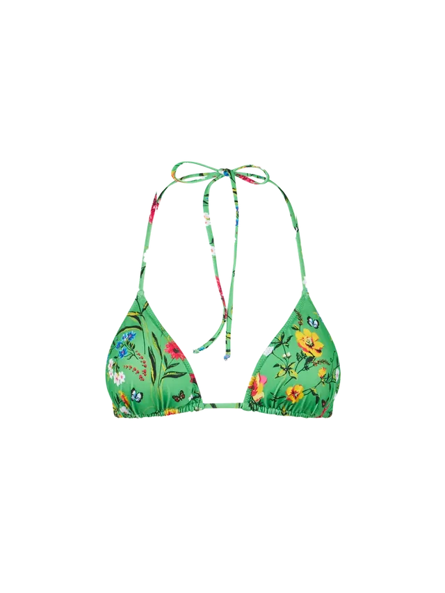 mc2-saint-barth-top-bikini-leah-a-triangolo-con-stampa-floreale-verde image 1