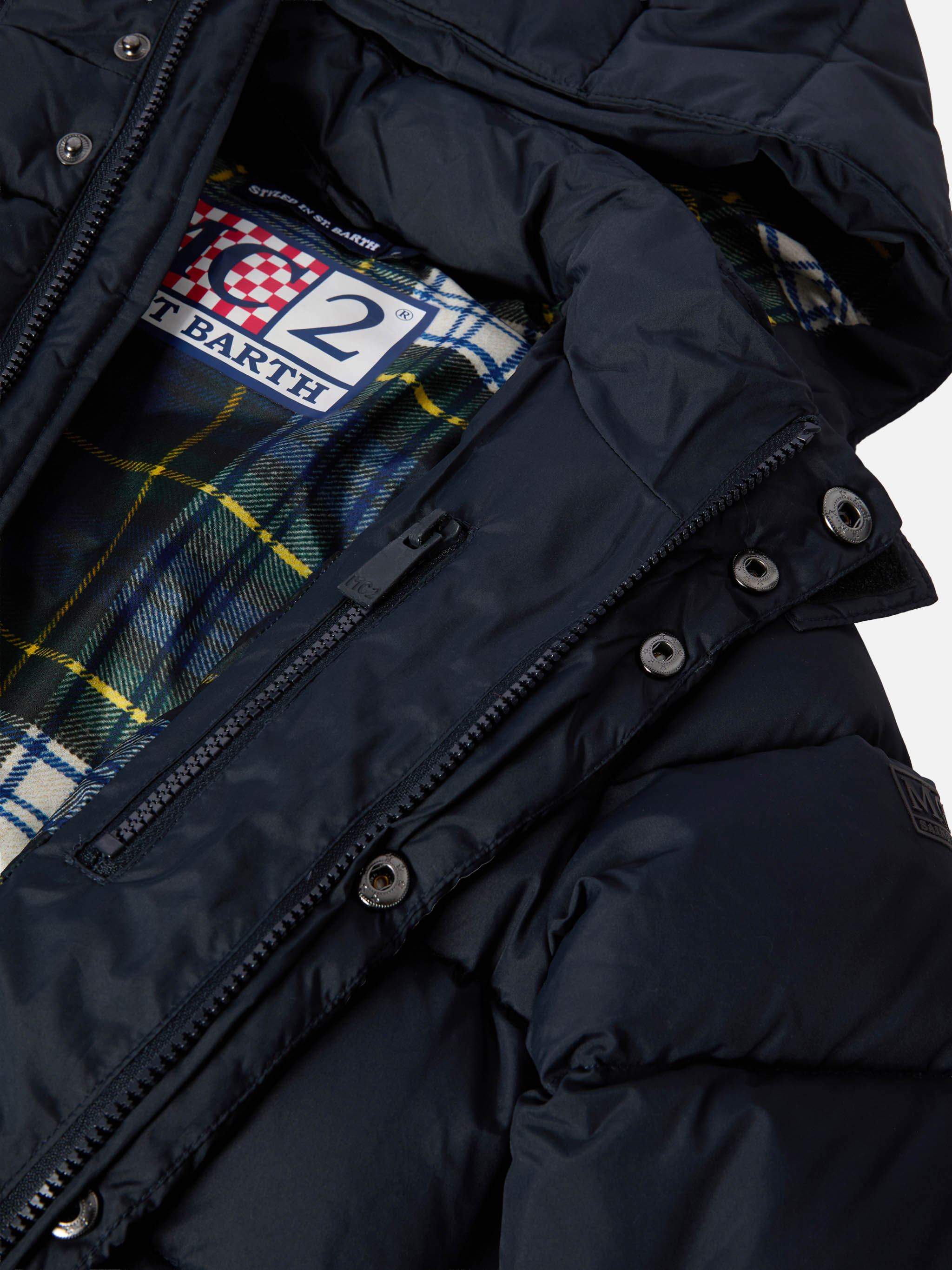 mc2-saint-barth-young-piumino-con-cappuccio-blu-navy-per-bambino image 2