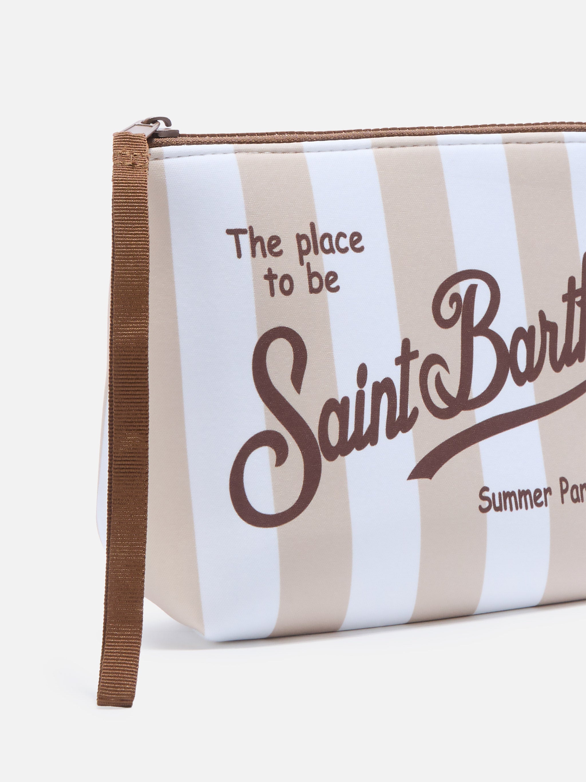 mc2-saint-barth-pochette-aline-in-scuba-a-righe-larghe-beige image 2