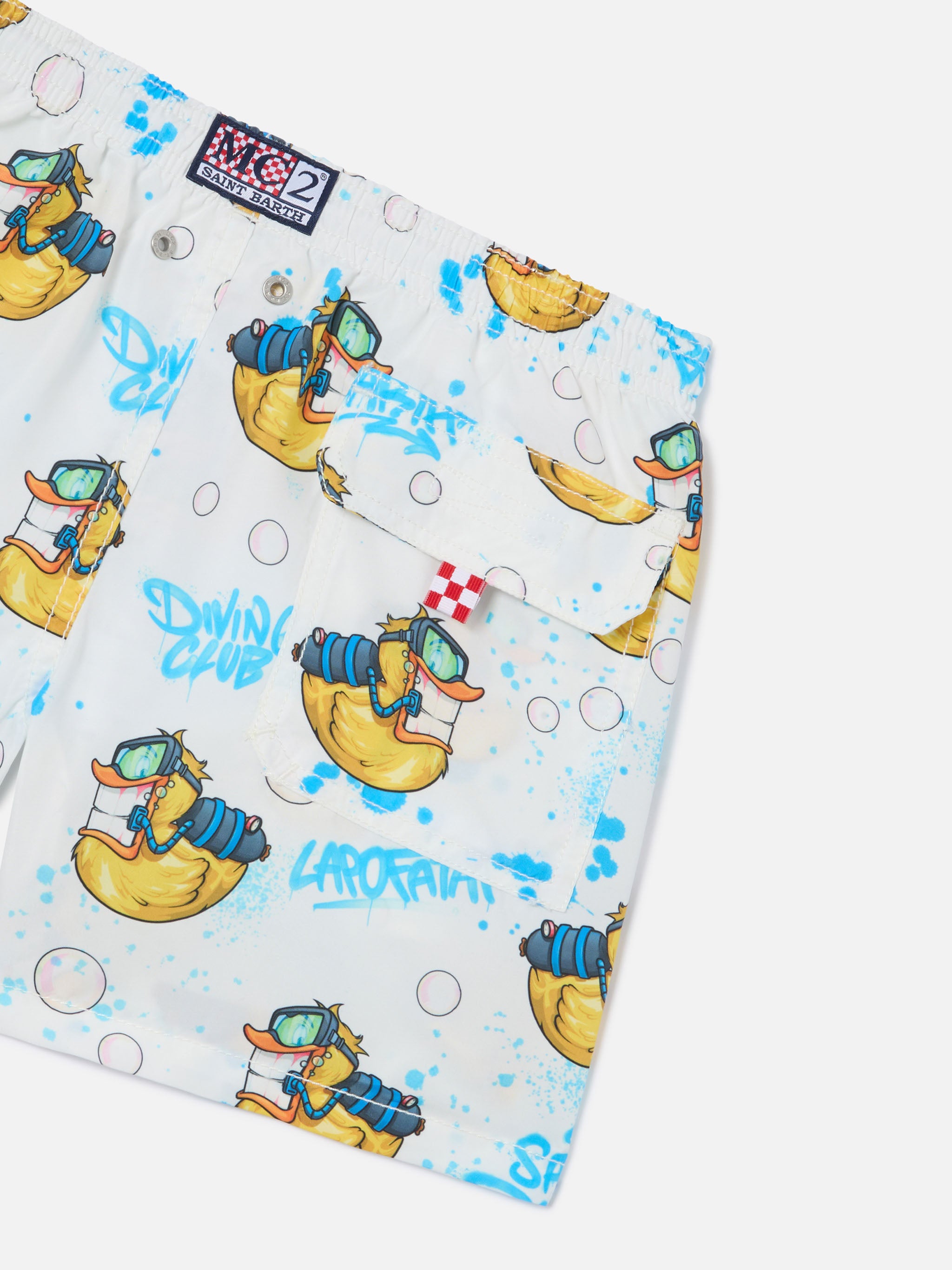 mc2-saint-barth-jean-bambino-costume-bagno-crypto-ducky-bianco-edizione-speciale image 3