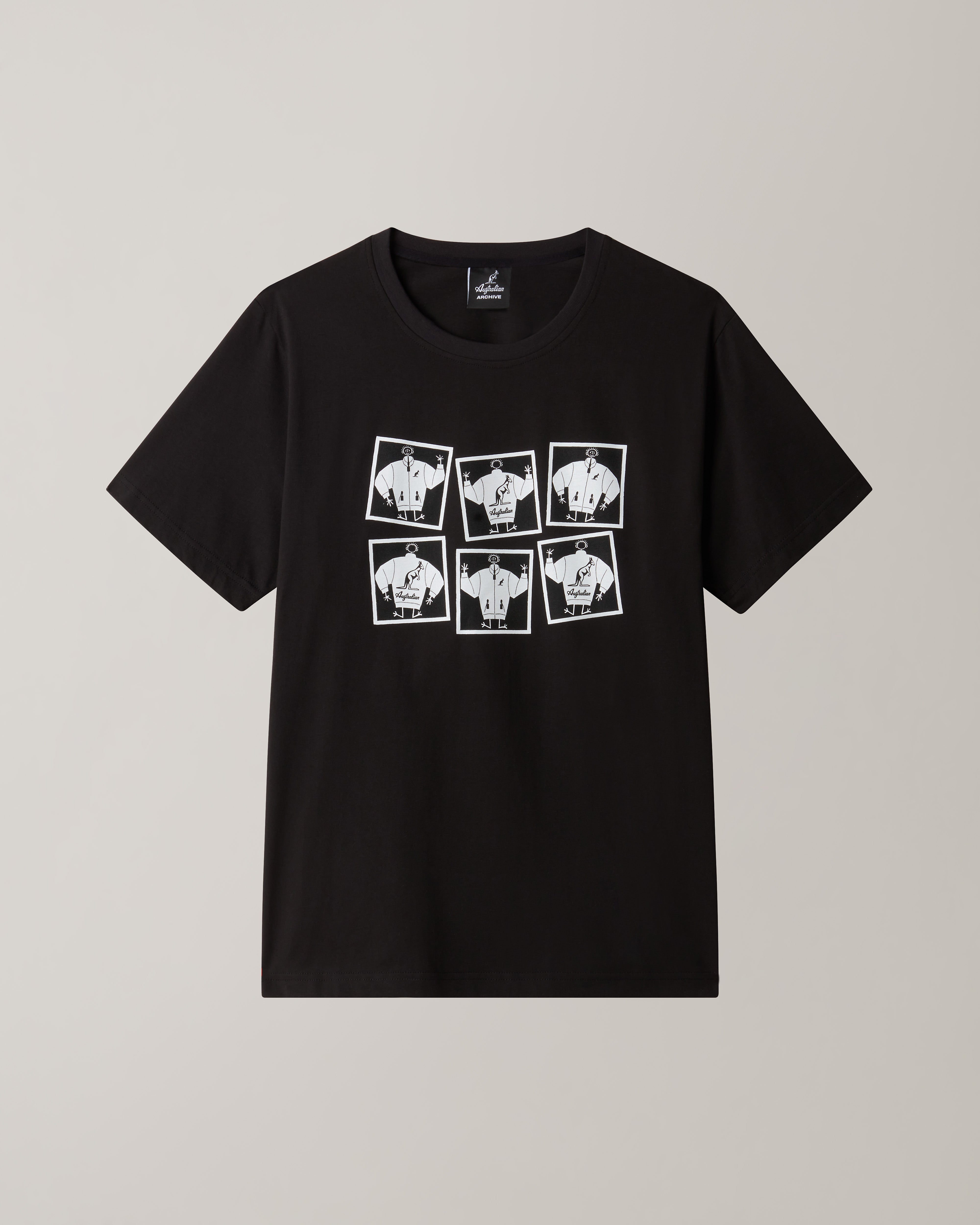 australian-aussie-cotton-t-shirt-maglietta-nera-regular-fit-made-in-italy image 5