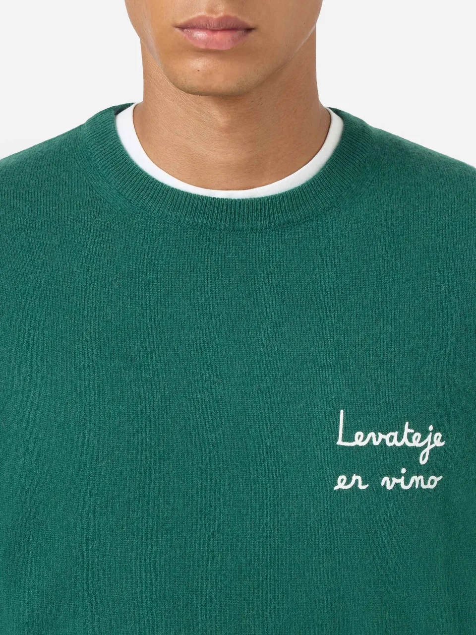 mc2-saint-barth-heron-light-maglione-girocollo-verde-edizione-vacanze-di-natale image 1