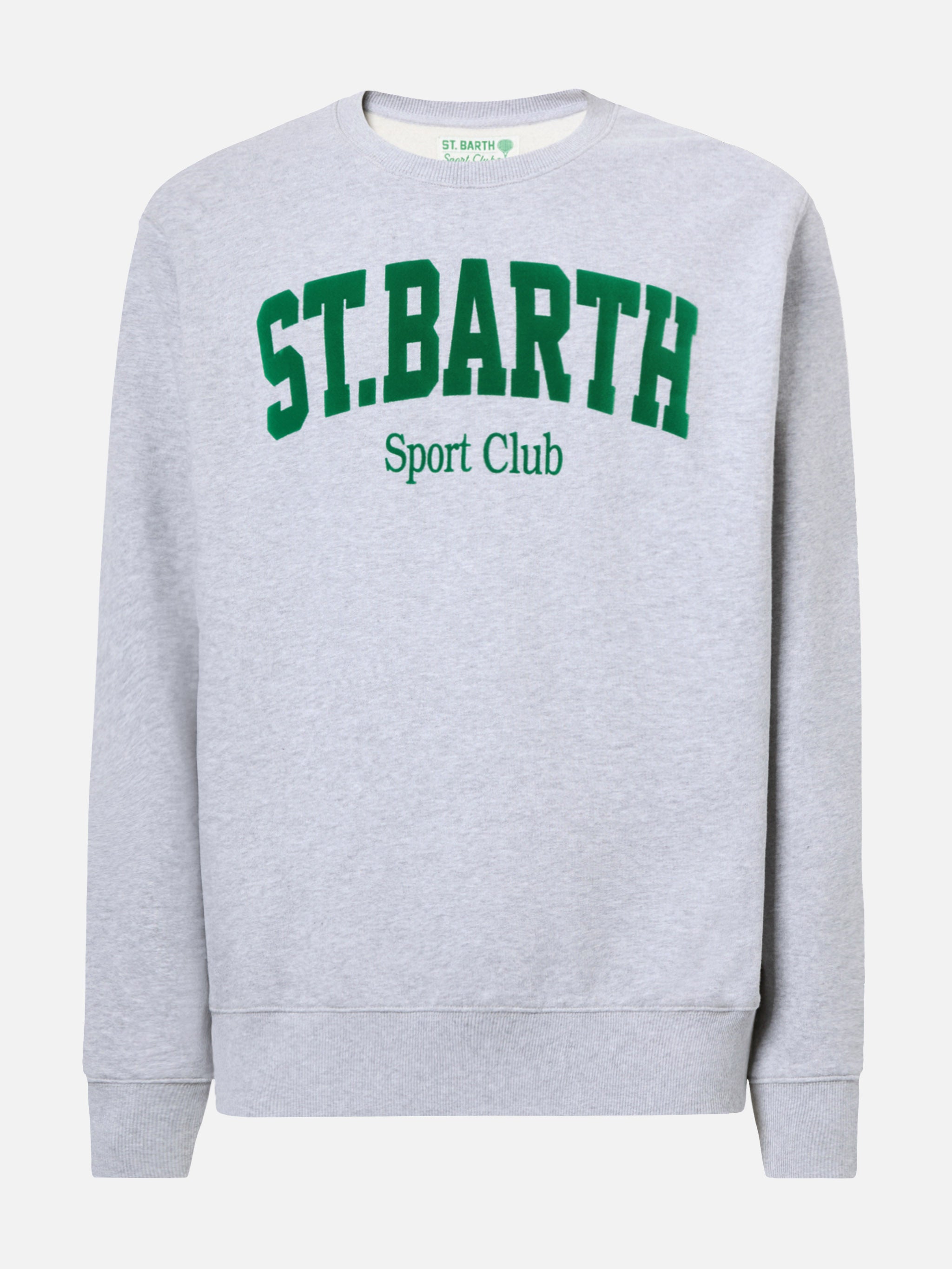 mc2-saint-barth-soho-felpa-uomo-cotone-grigio-melange-st-barth-sport-club image 4