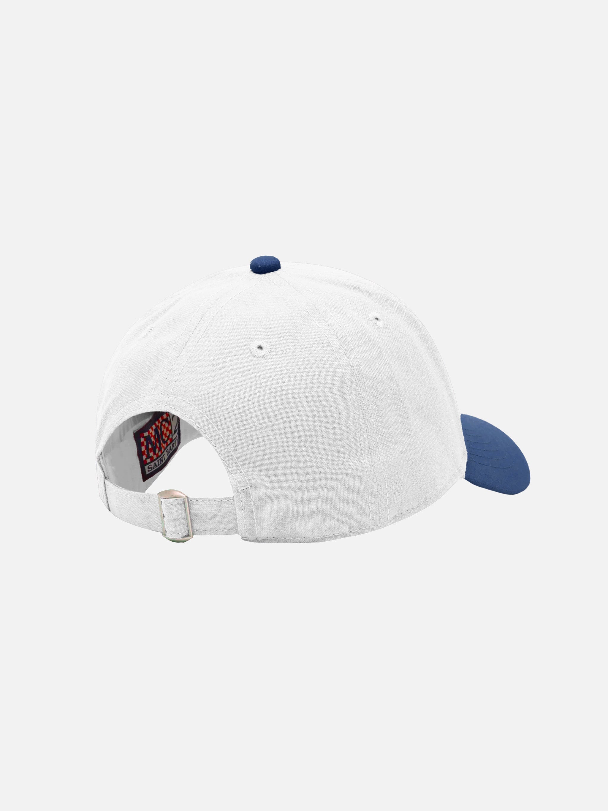 mc2-saint-barth-cappellino-peter-jr-bianco-blu-cappello-baseball-bambino image 3