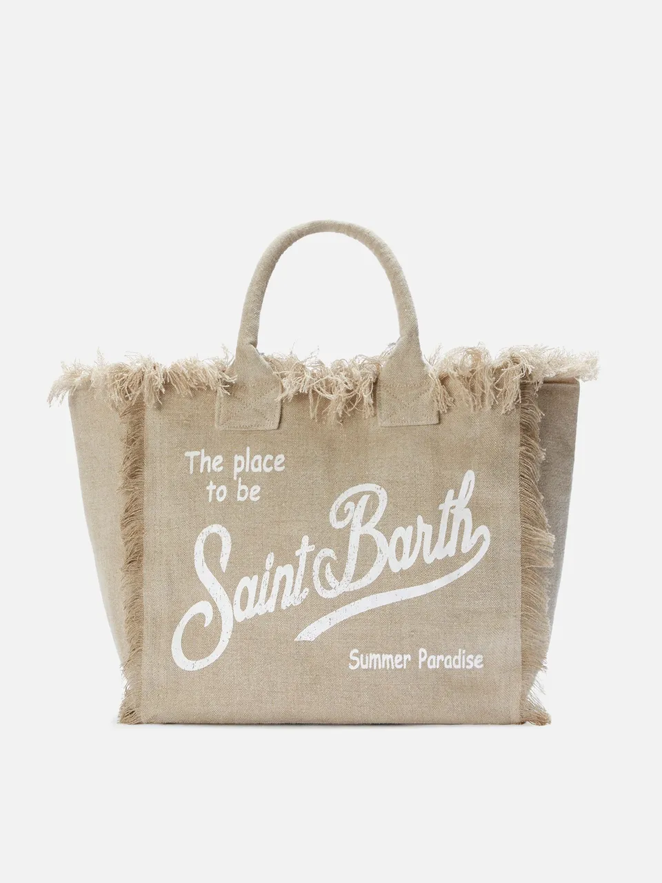 mc2-saint-barth-borsa-vanity-regular-in-lino-beige-tinta-unita-con-frange image 1
