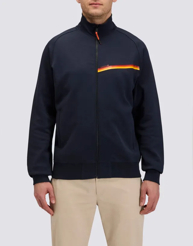 sundek-felpa-uomo-full-zip-con-dettaglio-tricolore image 1