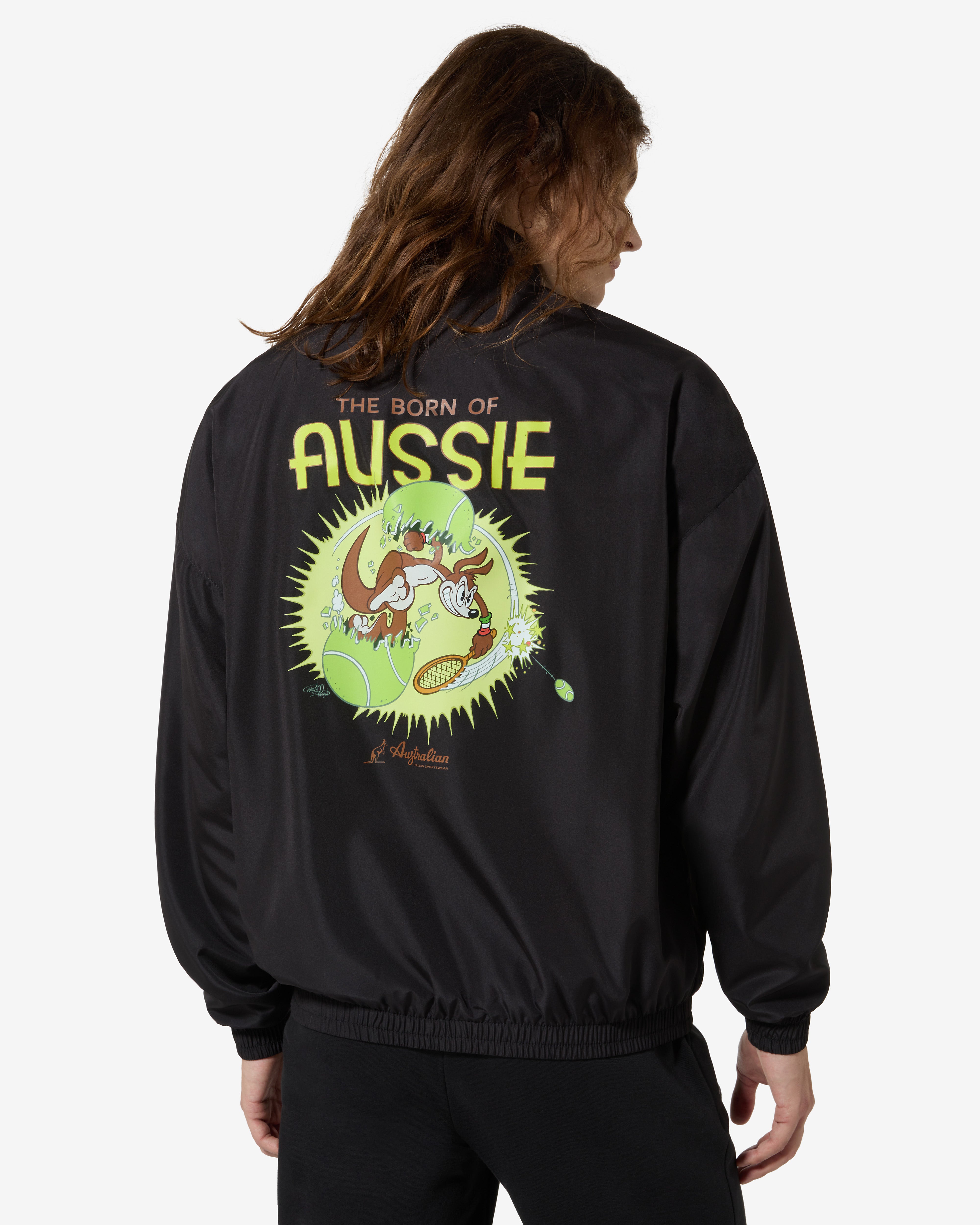 australian-aussie-track-jacket-shawn-dickinson-nera-giacca-full-zip image 1
