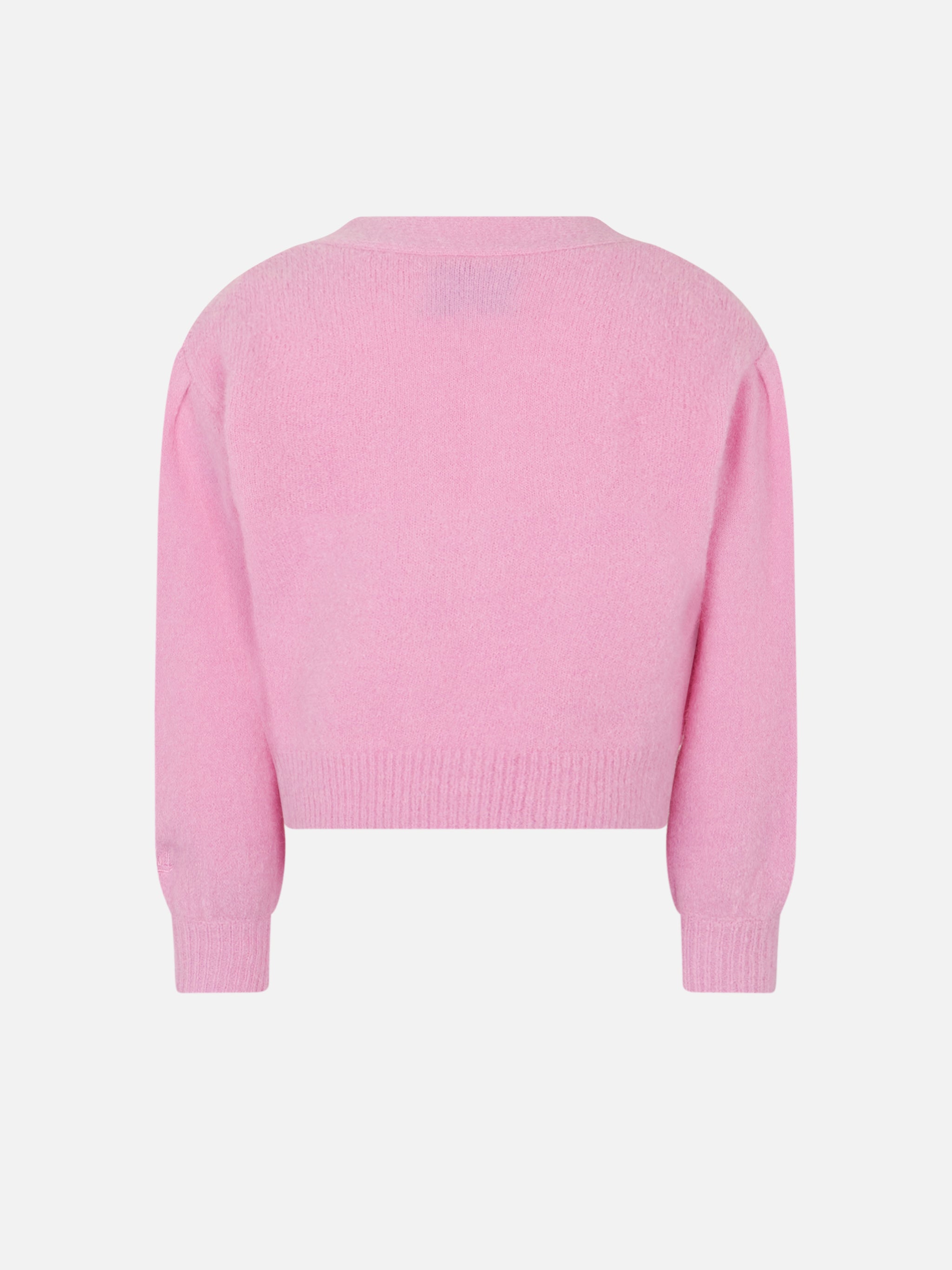 mc2-saint-barth-cardigan-lyza-soft-jr-rosa-cropped-bambina-con-cuori-crochet image 3