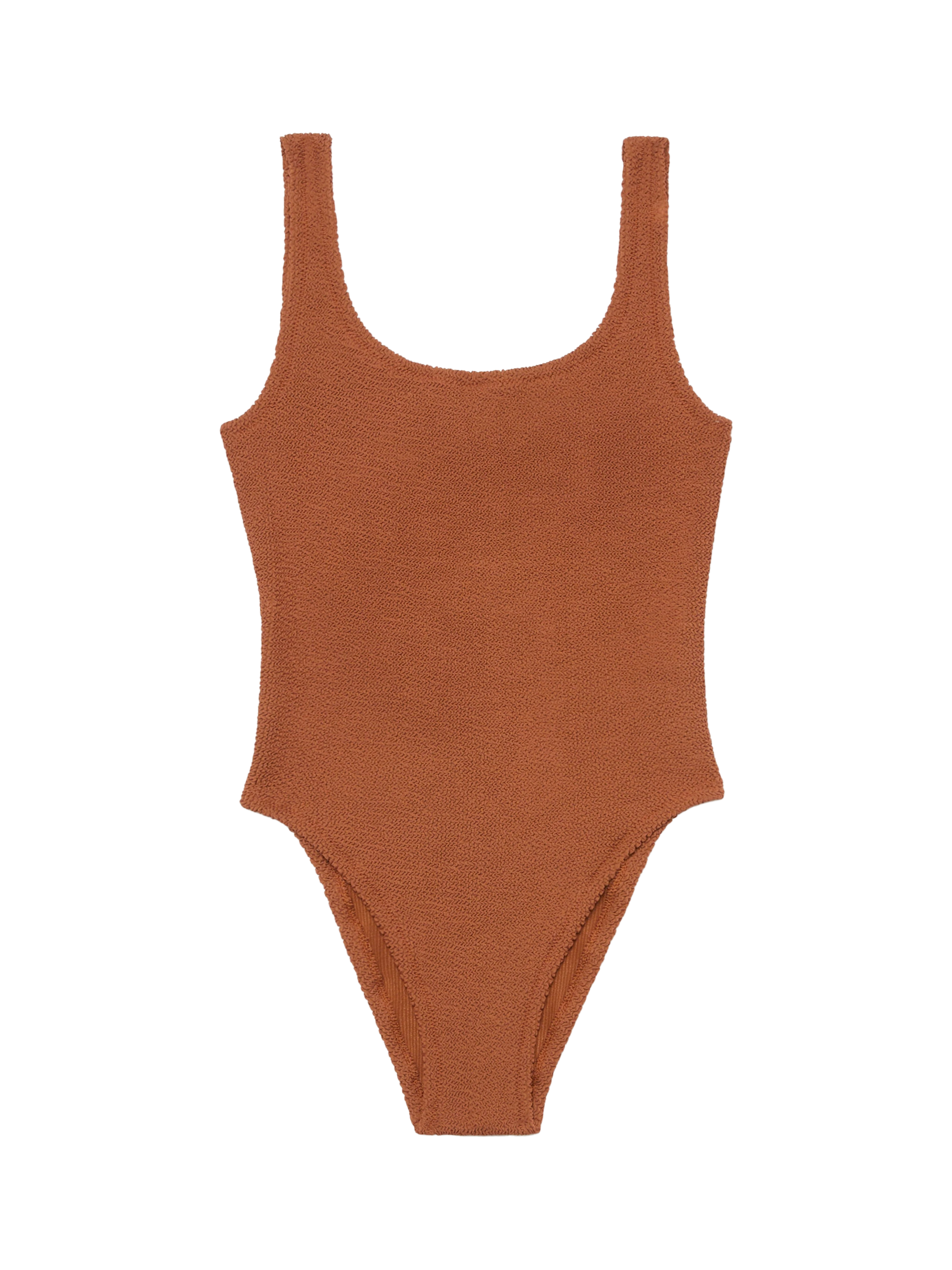 mc2-saint-barth-lora-costume-intero-donna-marrone-cammello-crinkle image 1