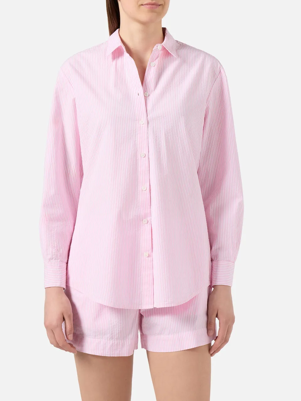 mc2-saint-barth-brigitte-camicia-seersucker-a-righe-rosa image 1