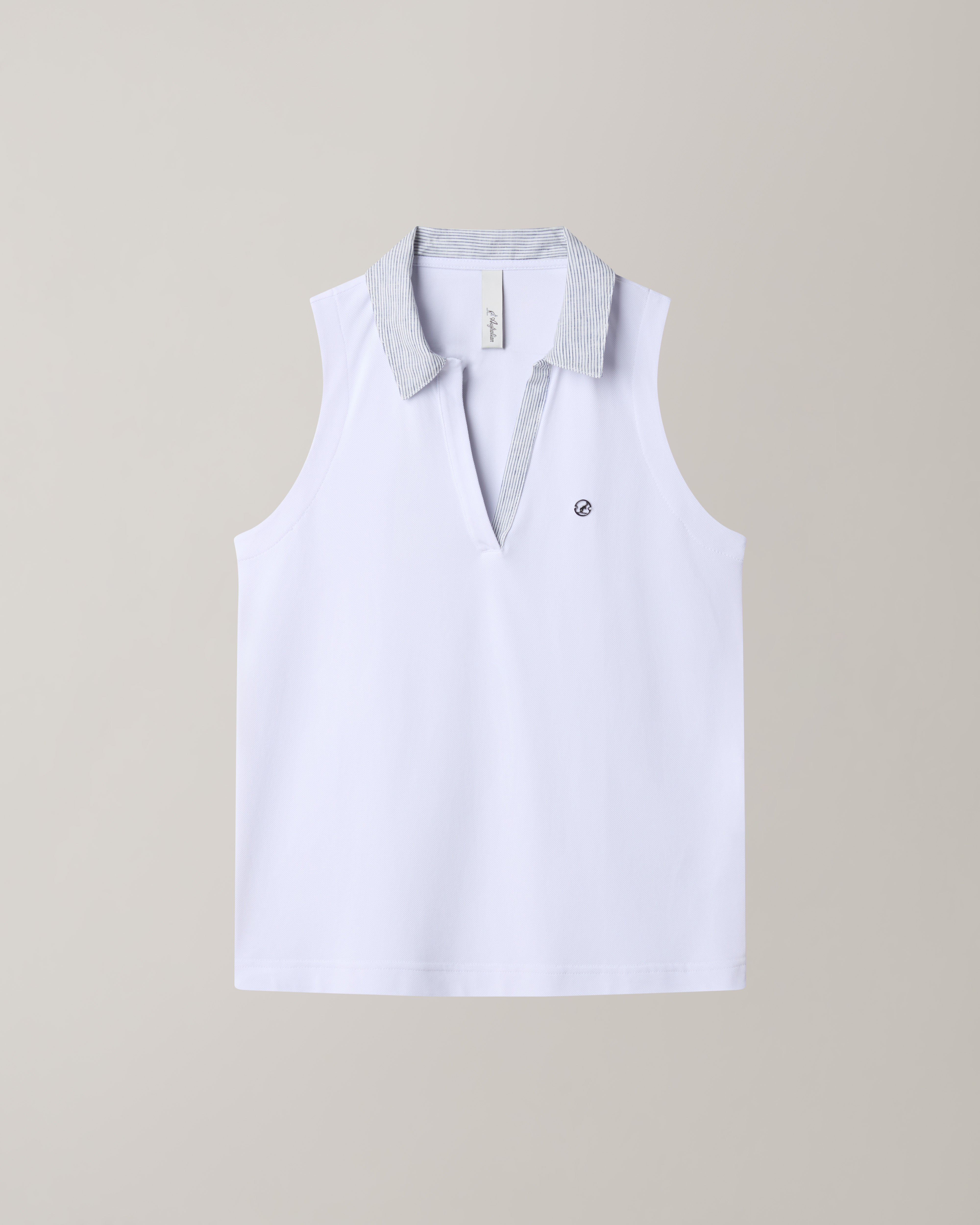 australian-sleeveless-polo-top-polo-smanicata-uomo-in-piquet-tecnico-bianca image 5