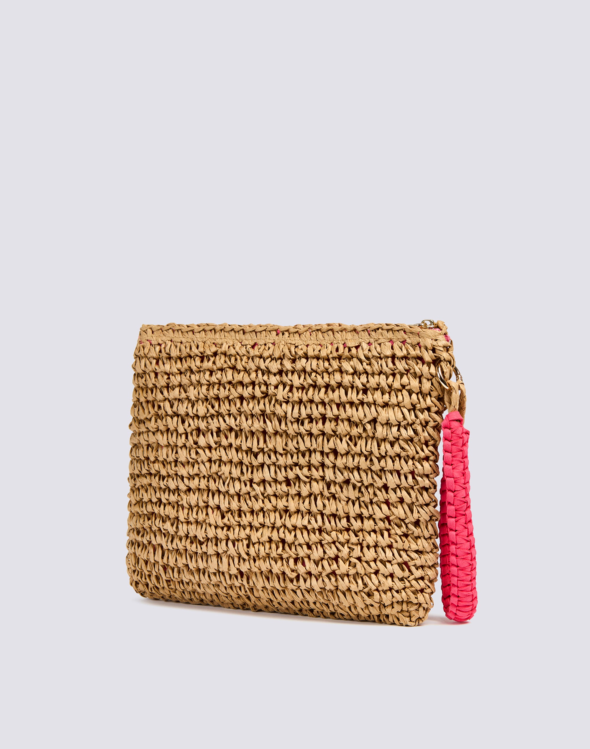 sundek-mini-borsa-paper-straw-effetto-paglia-con-zip image 2