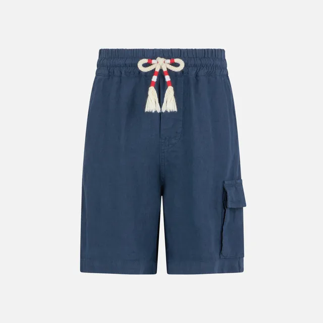 bermuda-da-bambino-mc2-saint-barth-in-lino-blu-navy image 1