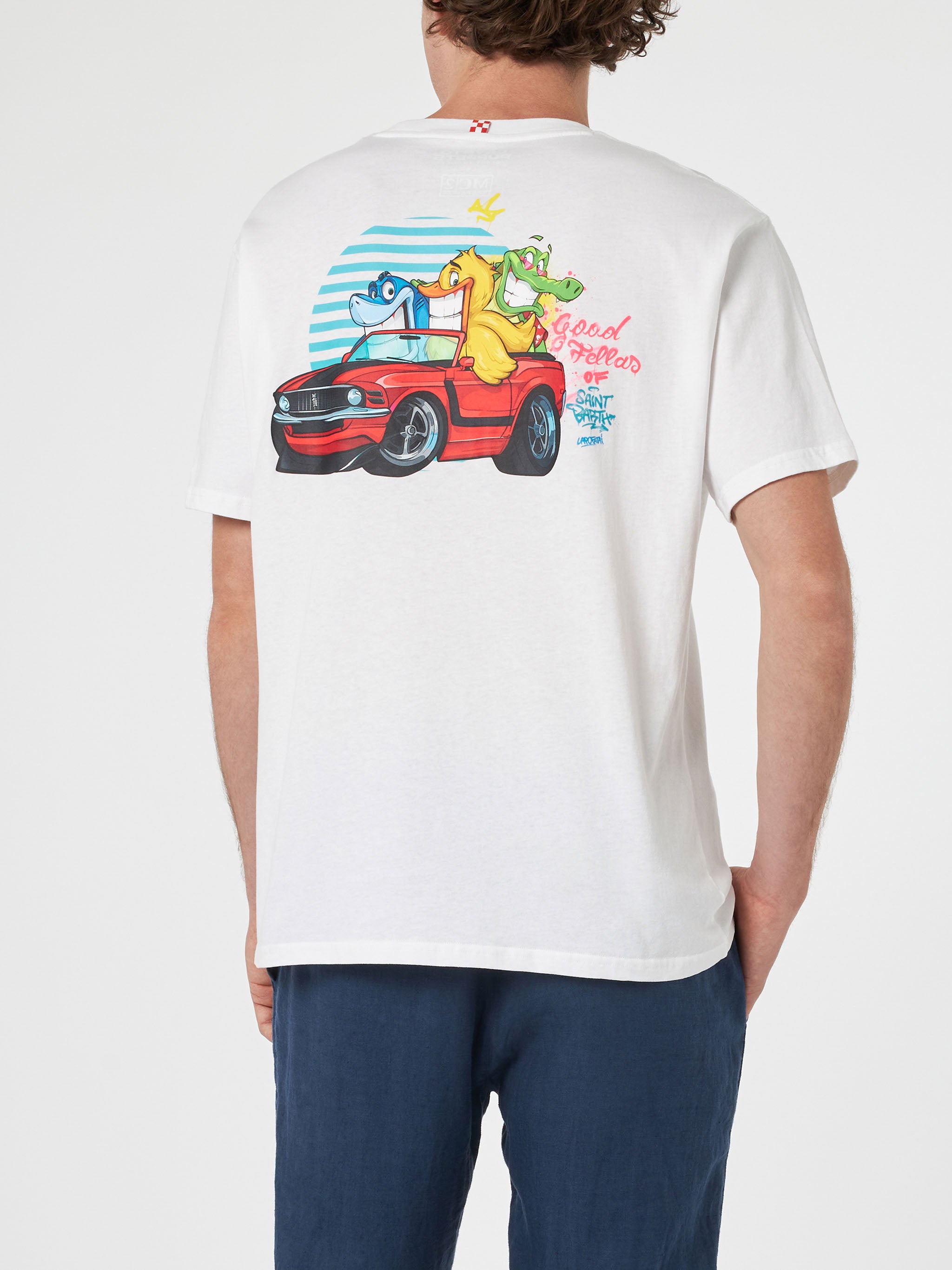mc2-saint-barth-t-shirt-uomo-bianca-cryptopuppets-good-fellas-special-edition image 3
